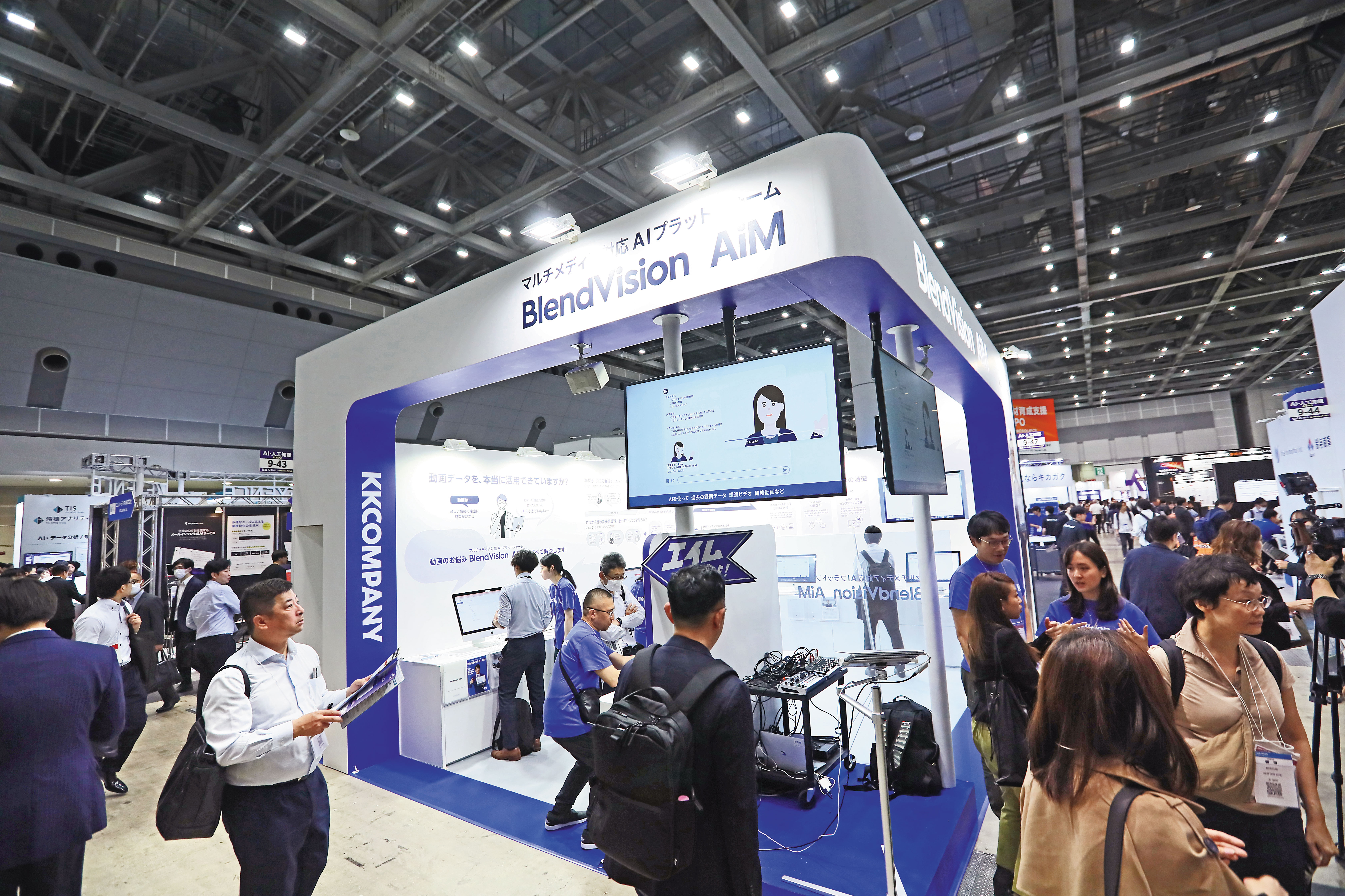 科科科技推出新產品BlendVision AiM參加日本AI人工智慧最大展NexTech 2024，吸引不少中小企業眼光。