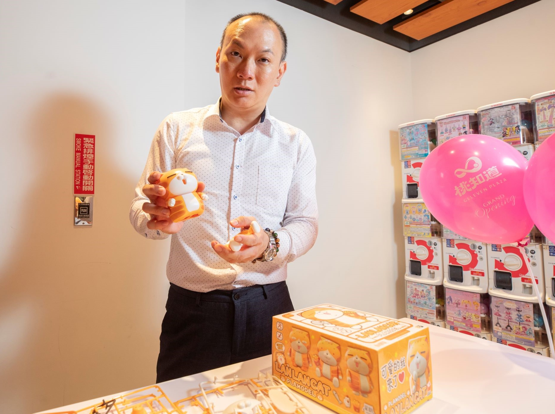 雙緯總經理陳彥羽跟白爛貓創作者麻吉爸及其團隊都是很熟的朋友，對他們一路走來的艱辛與努力全看在眼裡，雙緯取得模型IP授權後，他也想把白爛貓一起鋪陳成一個土本次文化。