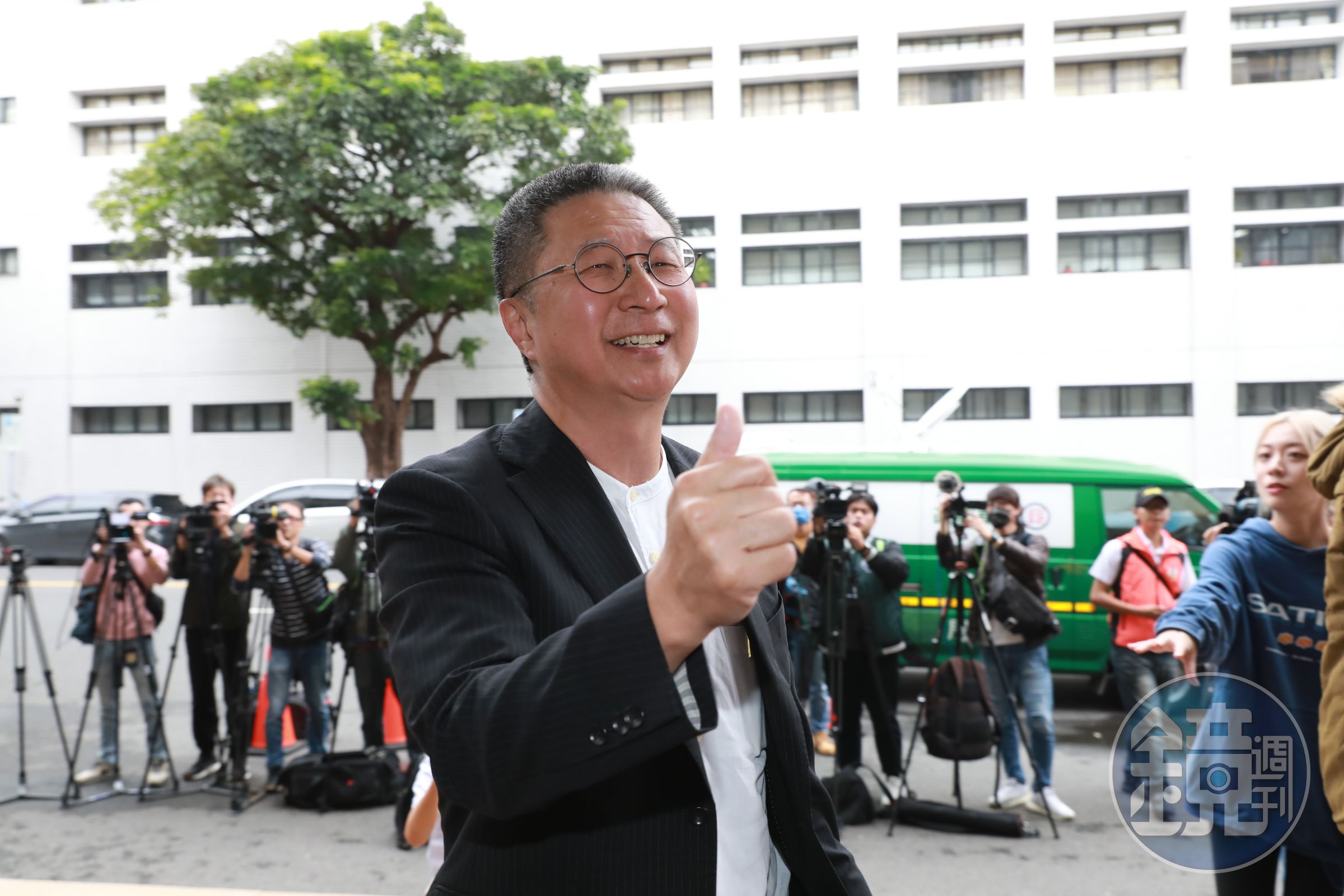 前海軍顧問郭璽(圖)指國民黨立委馬文君,涉嫌將國造潛艦「海鯤號」資料外洩,今首赴高檢署說明案情。
