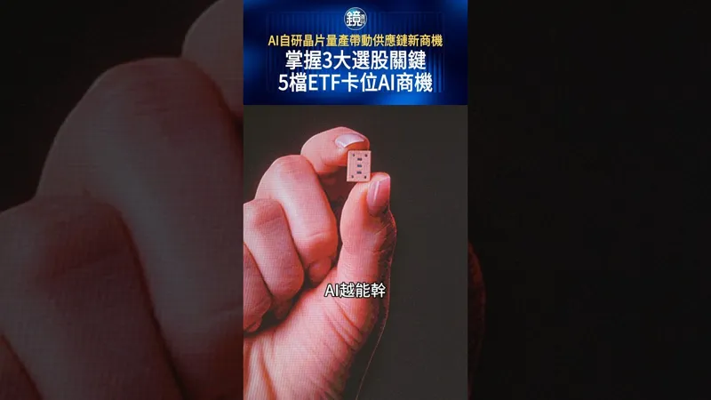 AI自研晶片量產帶動供應鏈新商機 掌握3大選股關鍵 5檔ETF卡位AI商機#鏡週刊