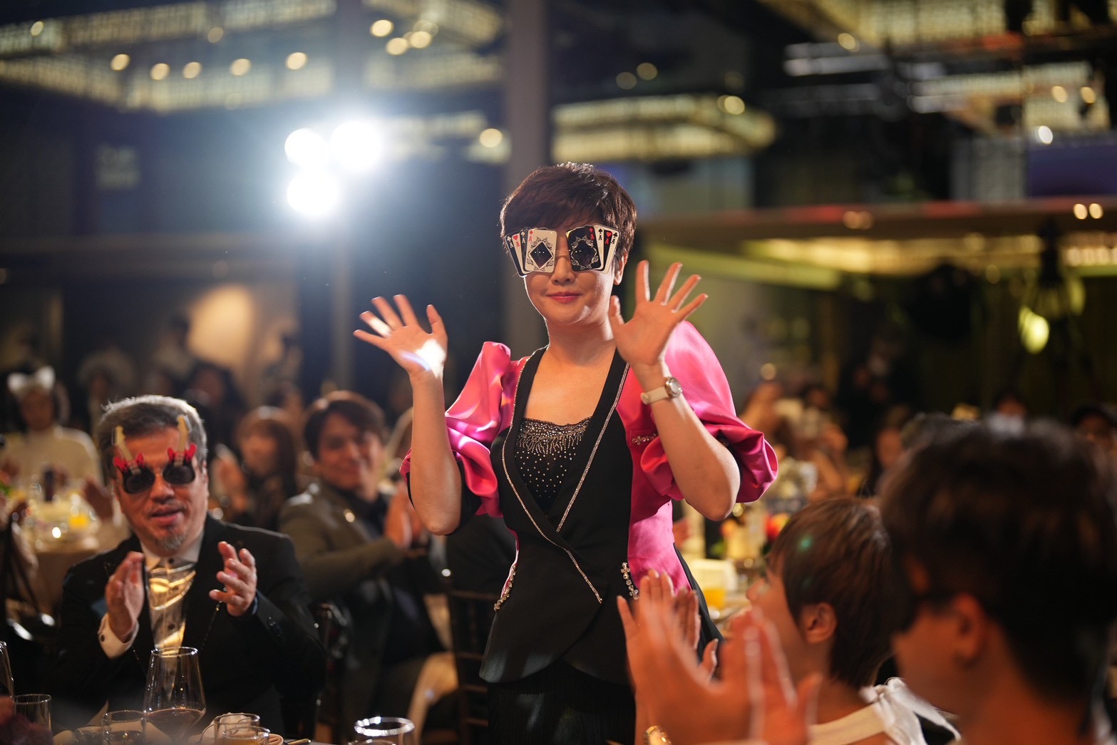 黃國倫（左起）、寇乃馨跨足數位影視打造4.0進化版提前佈局。（金刻獎提供）