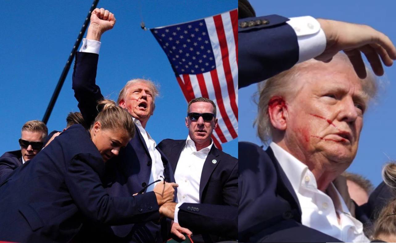 川普日前險遭槍擊身亡，現在傳出特勤局曾接獲有關伊朗試圖暗殺川普線報。（翻攝X）