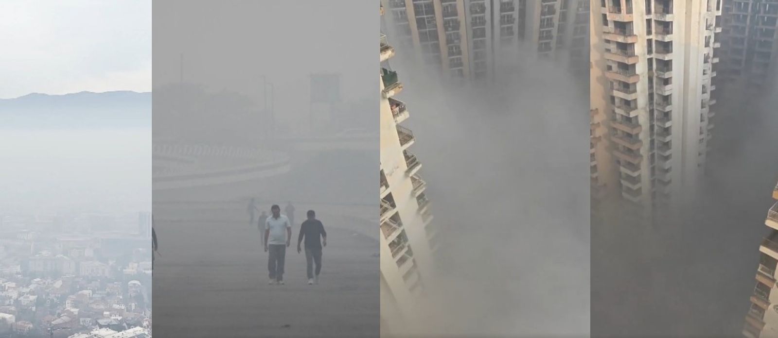 有片/「濃霧罩城像末日」塞拉耶佛空汙糟到看不見路 航班取消、學校停課