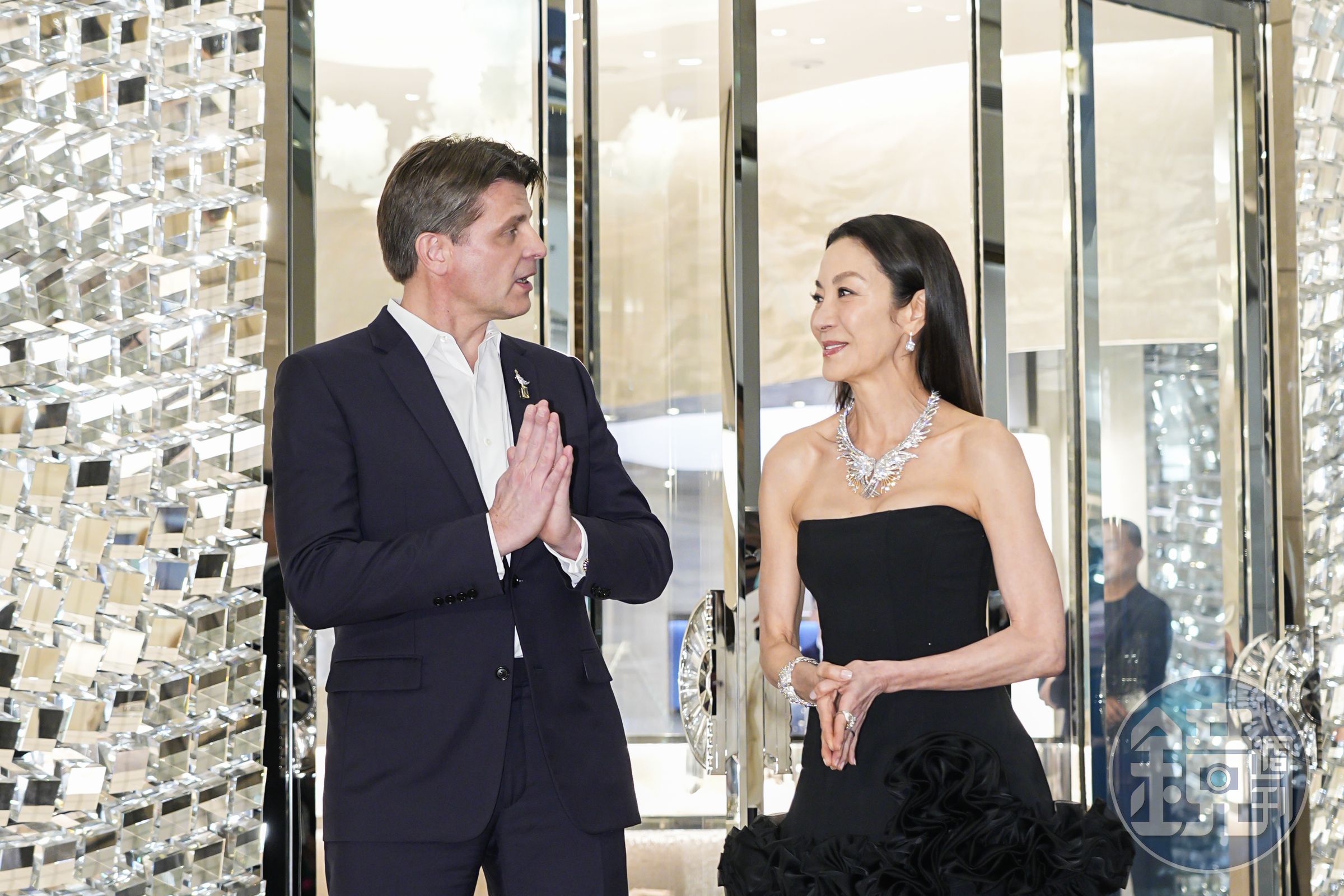 Tiffany & Co.總裁兼首席執行長(CEO)Anthony Ledru與楊紫瓊一同為開幕活動現身。