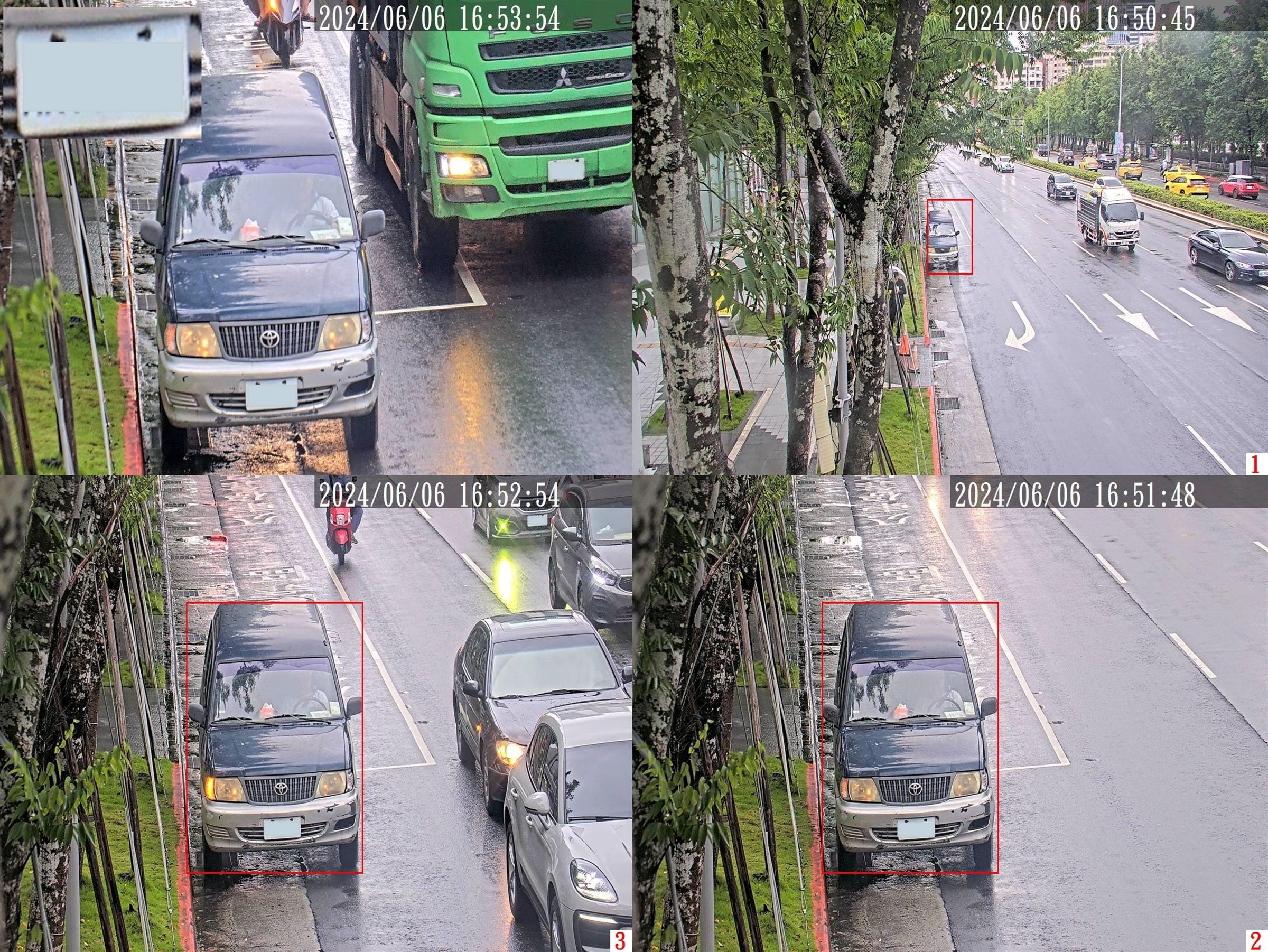 台北大巨蛋成為新的交通繁忙熱點,違規停車、併排停車的車輛將以科技設備偵測取締。(北市交通大隊提供)