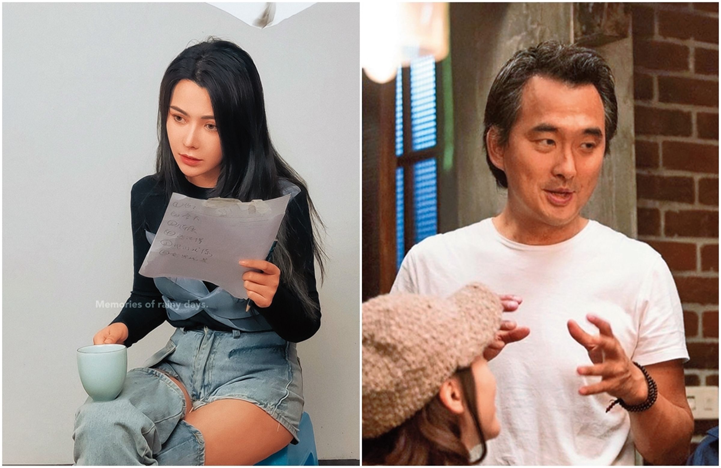 尚娜與蔡岳勳的傳聞傳回台灣,而且消息來源的背景頗為多元。(左圖翻攝自尚娜微博、右圖翻攝自于小惠微博)