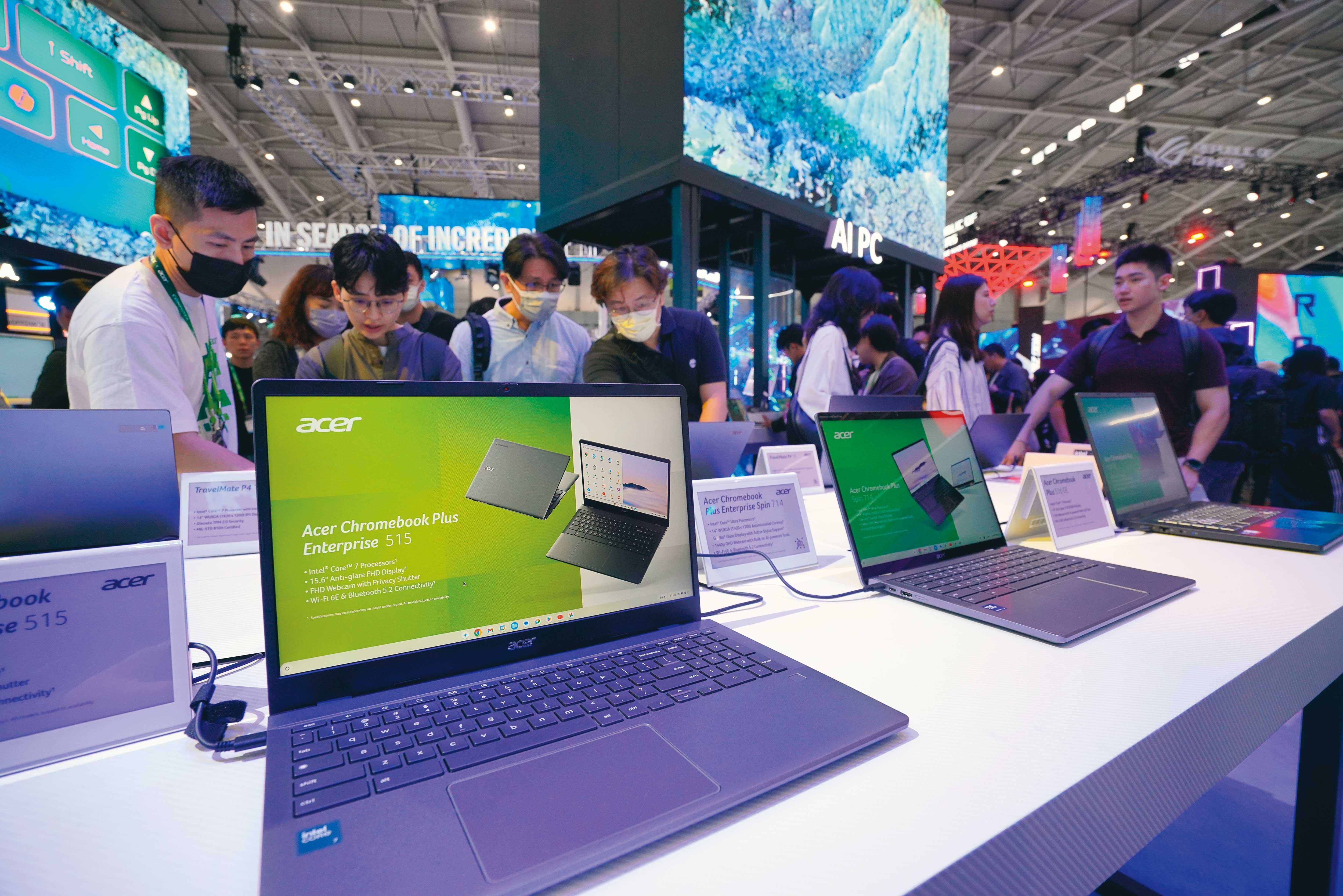 AI PC換機潮起跑，品牌廠宏碁近年積極布局，受到市場肯定。