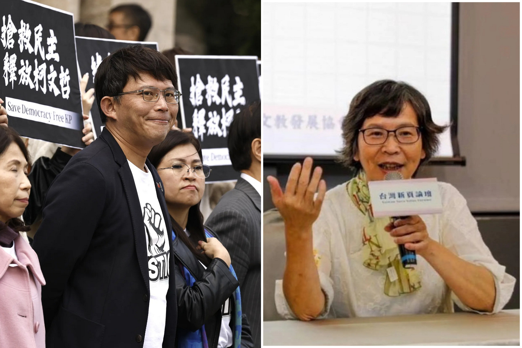 民眾黨主席補選登記截止，黃國昌對決蔡壁如。（資料照片+臉書）