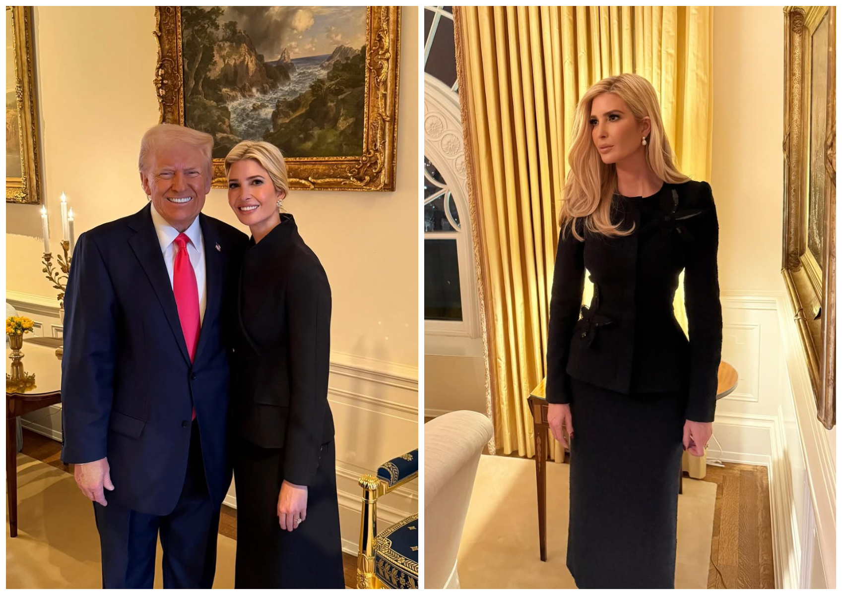 伊凡卡到華府與老爸川普見面。（翻攝ivankatrump IG）