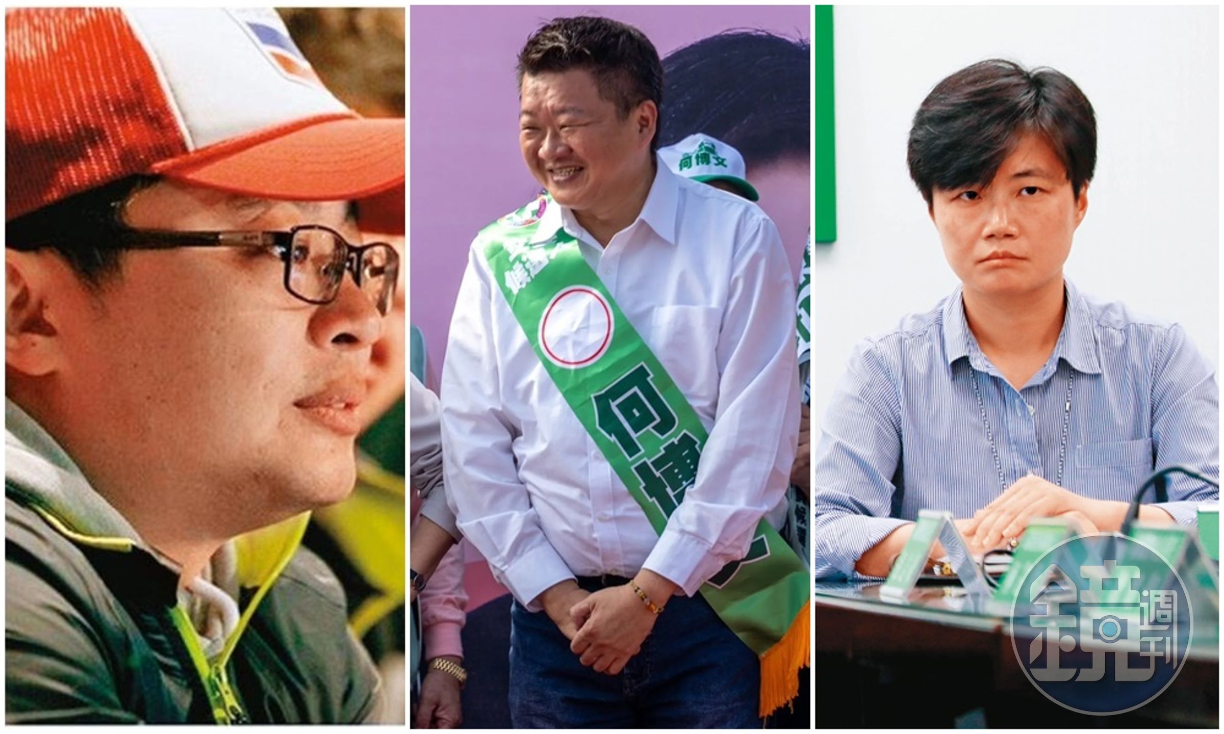翁世豪(左)、何博文(中)以及楊懿珊(右)形成民進黨副祕書長「新鐵三角」,人事案將於明天正式對外發布。(左圖翻攝自翁世豪臉書,中圖何博文辦公室提供,右圖本刊資料照)