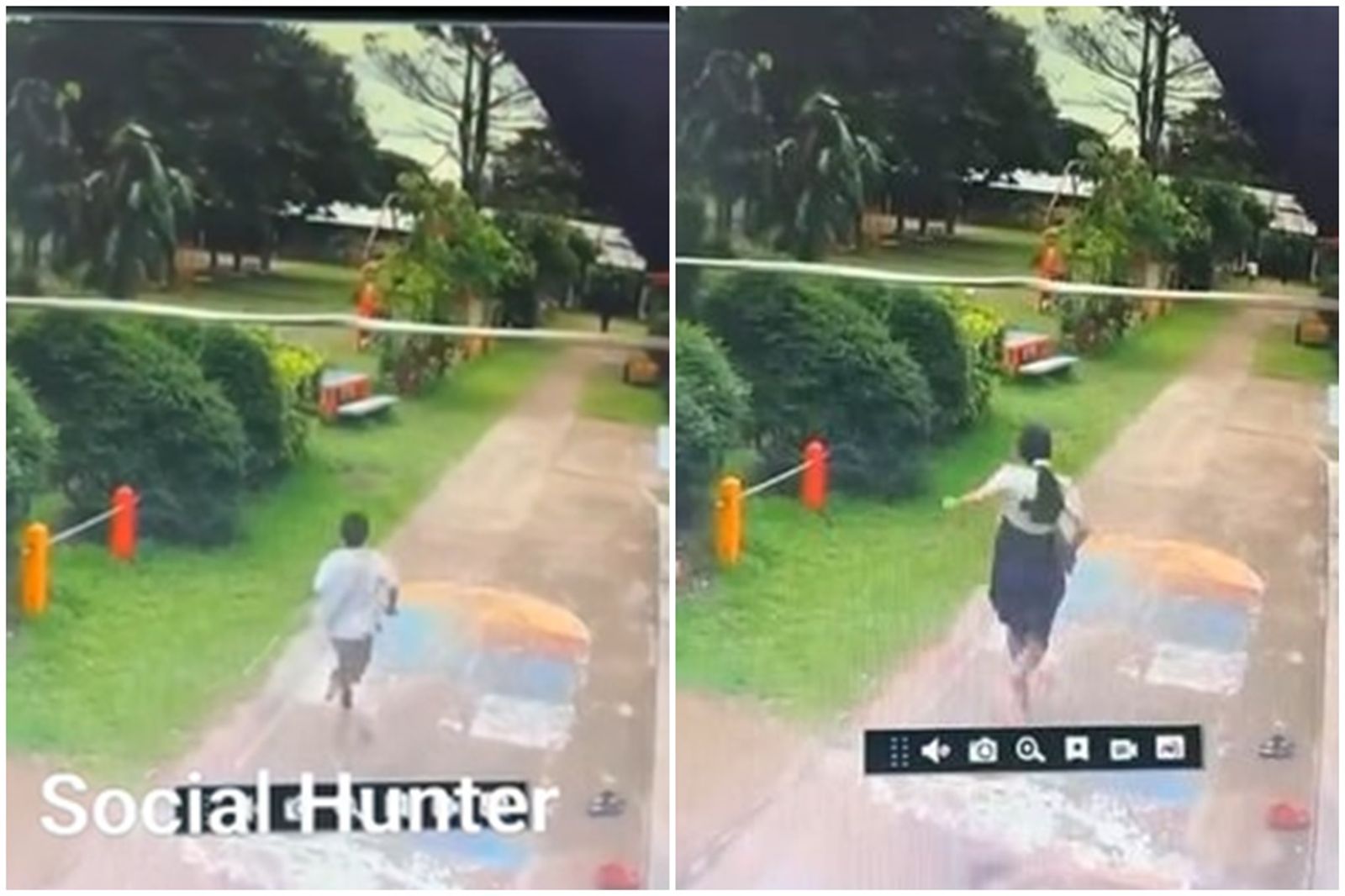 有片/小三男童不爽被訓!竟返家「拿開山刀」追殺女老師 驚悚畫面曝光