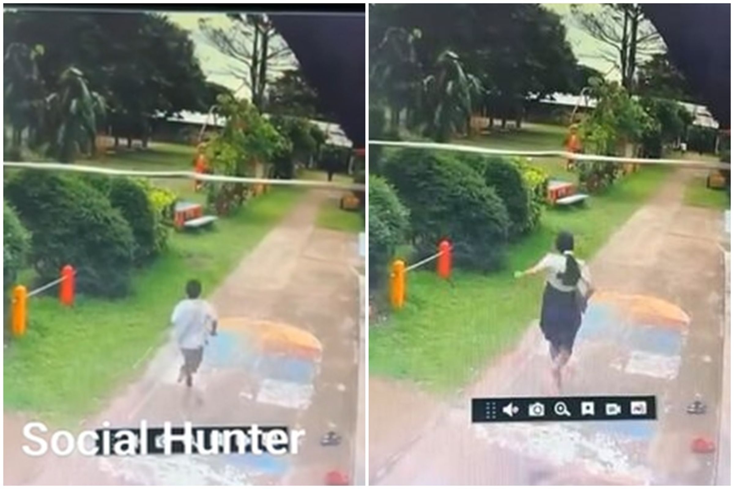 泰國爆出學生追殺老師校園暴力事件。（翻攝自Chalida Phalamat﻿臉書）
