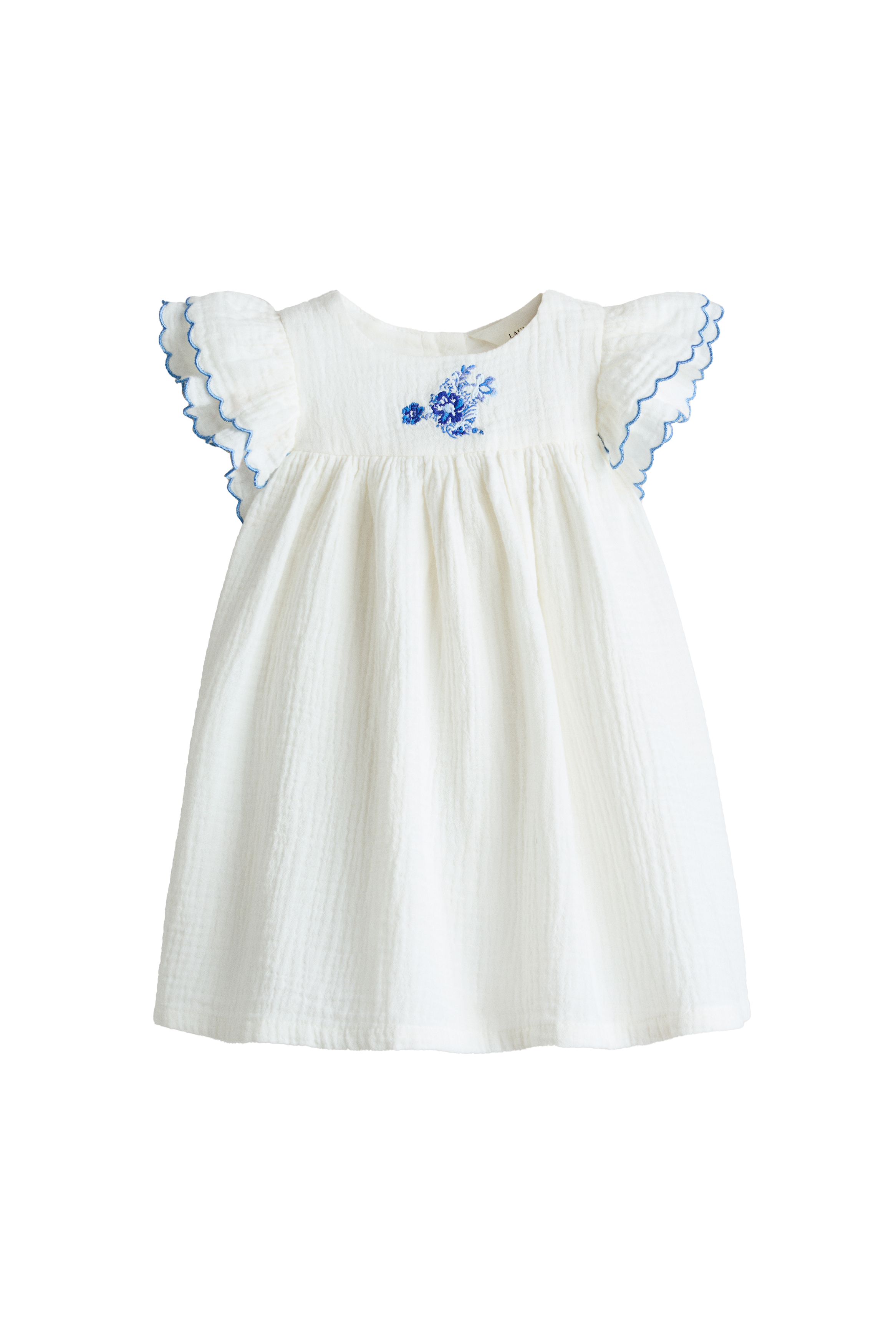 刺繡棉質洋裝。NT$799(H&M提供)