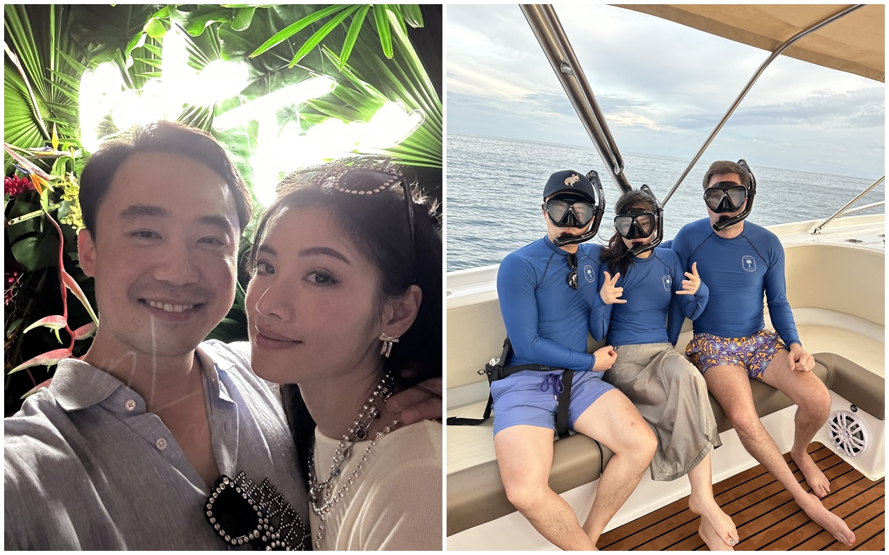 薄瓜瓜近日在社群媒體po出蜜月照放閃，還以愛妻宣言回應網友，甜度直接破表。（翻攝自薄瓜瓜X平台）