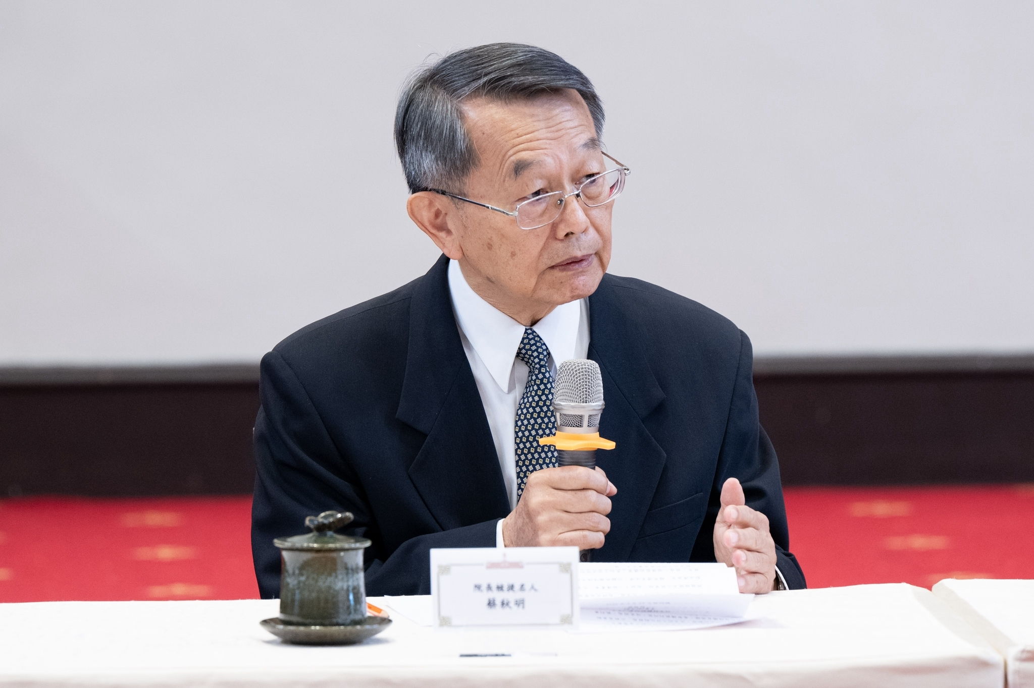 台灣高等檢察署主任檢察官蔡秋明被提名為司法院長，期許創造健康的司法環境。（翻攝自總統府Flickr）