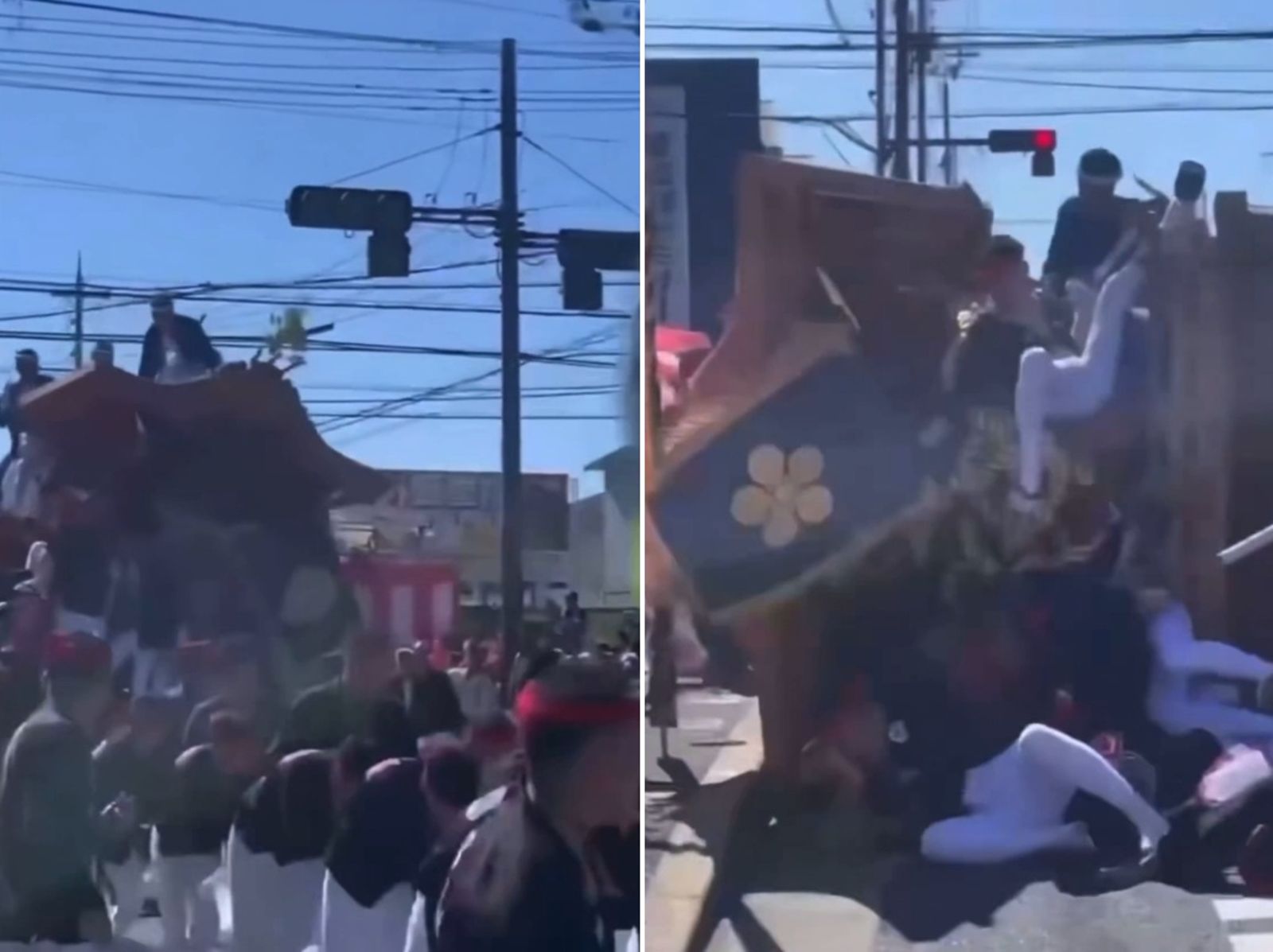 大阪2祭典「接連翻車」出人命!疑過彎失速多人慘摔 2男不治身亡