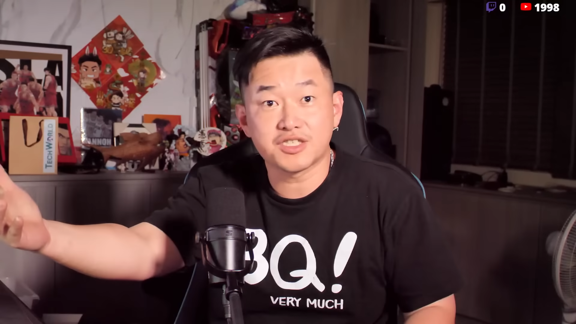 陳柏惟稱沈伯洋是台北市民最喜歡的那種市長人選。(翻攝自3Q陳柏惟 YT頻道)