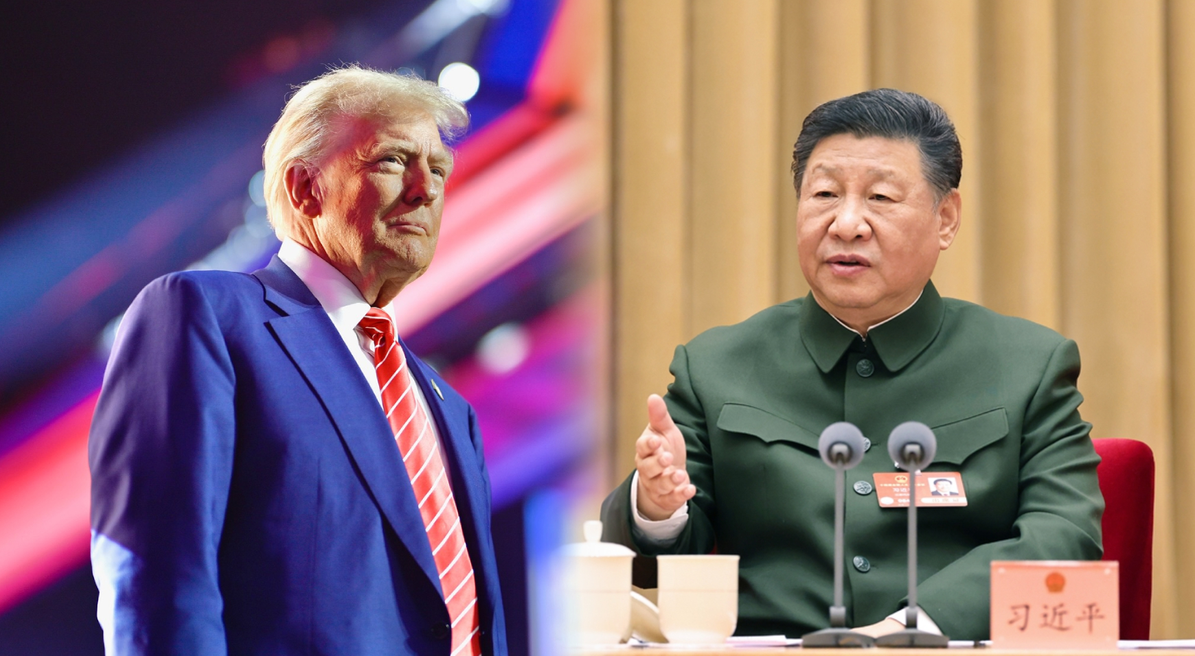 《CNN》報導，川普曾說過，若中國入侵台灣，他將會炸毀北京。（翻攝川普臉書、共產黨官網）