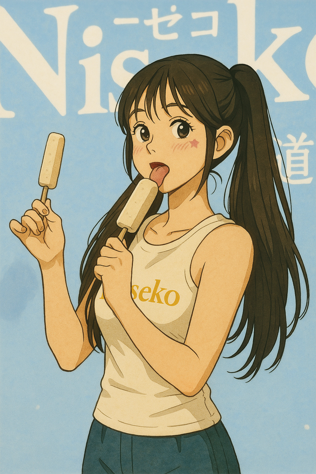 吉卜力版的李多慧似乎少一味？小編絕對不會說是騷味喔。（←越描越黑）（ChatGPT生成）