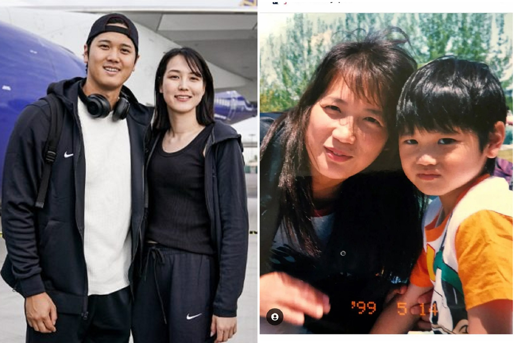 道奇證實大谷翔平新婚妻，網驚「根本把媽媽娶回家」！婆媳長太像。（翻自IG）