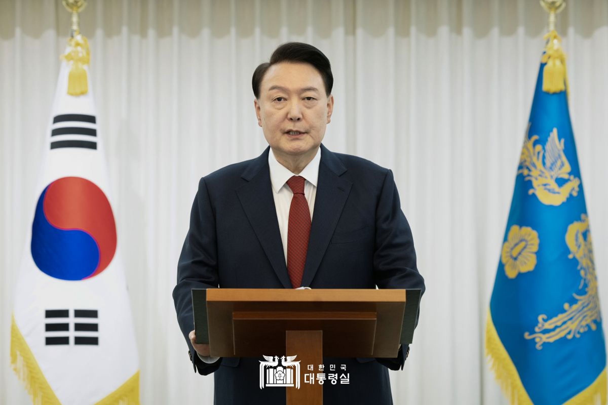 尹錫悅3日晚間突襲宣布戒嚴,南韓國會14日通過尹錫悅彈劾案。(翻攝自南韓總統府官網)