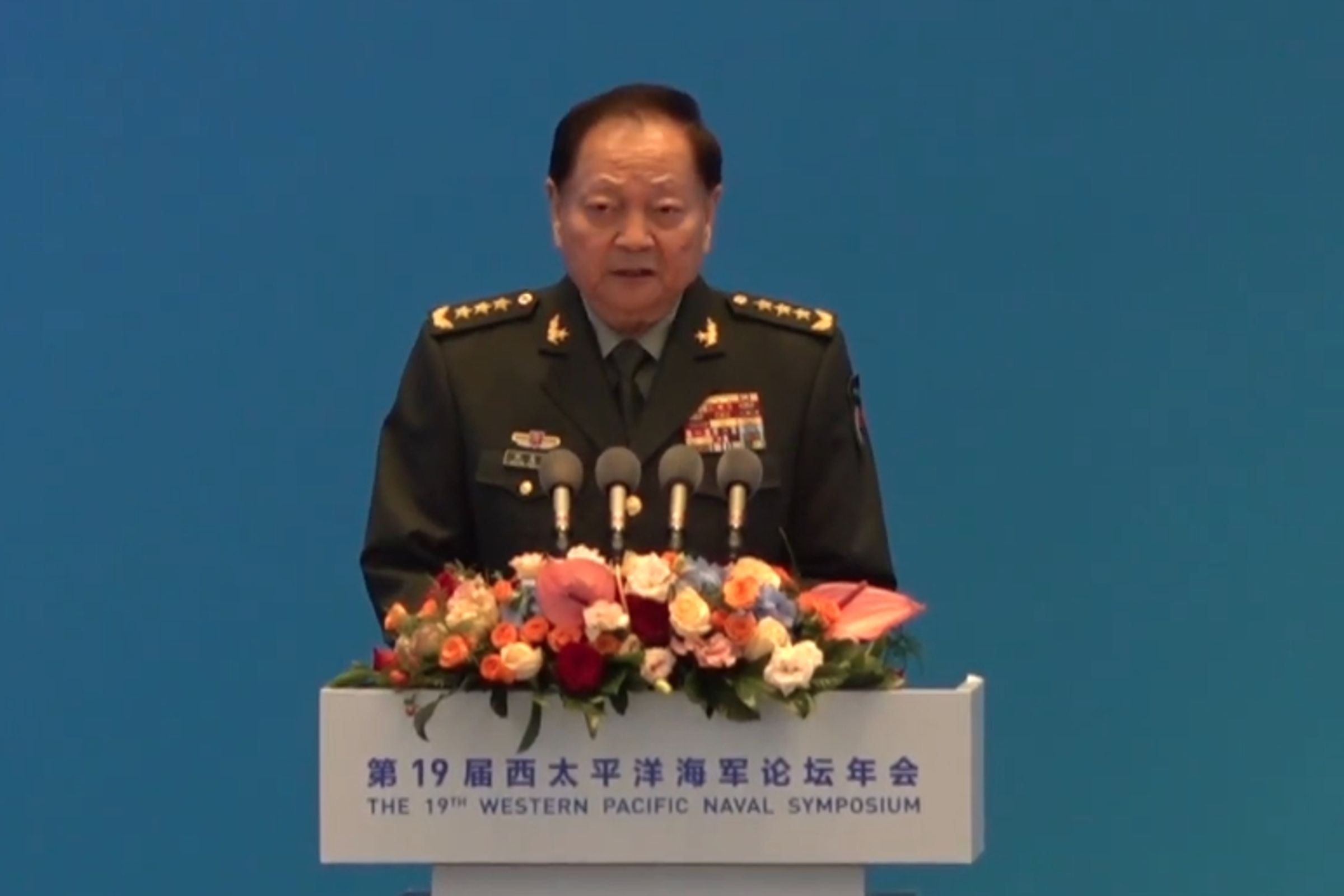 中共中央軍委副主席張又俠（圖）、聯合參謀部參謀長劉振立相繼落馬。（翻攝自中新網）