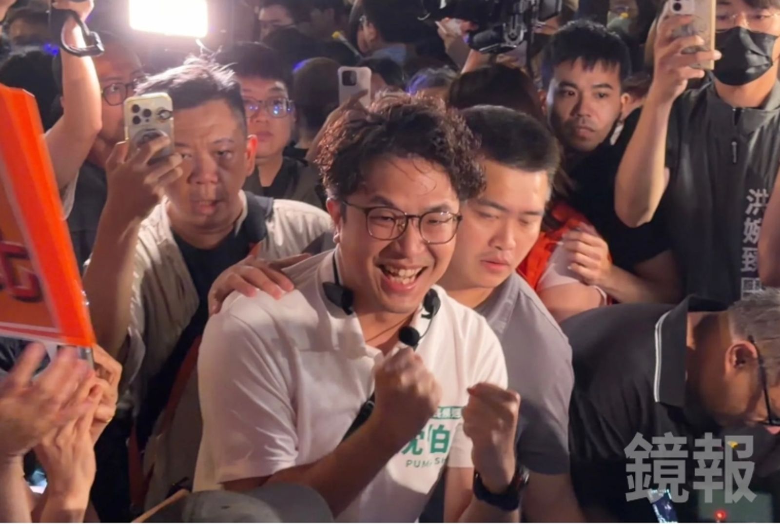 沈伯洋談政策的方式，同樣讓林宜正印象深刻。（鏡報袁維駿）