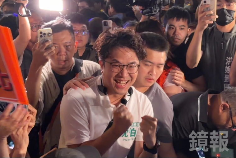 沈伯洋談政策的方式,同樣讓林宜正印象深刻。(鏡報袁維駿)