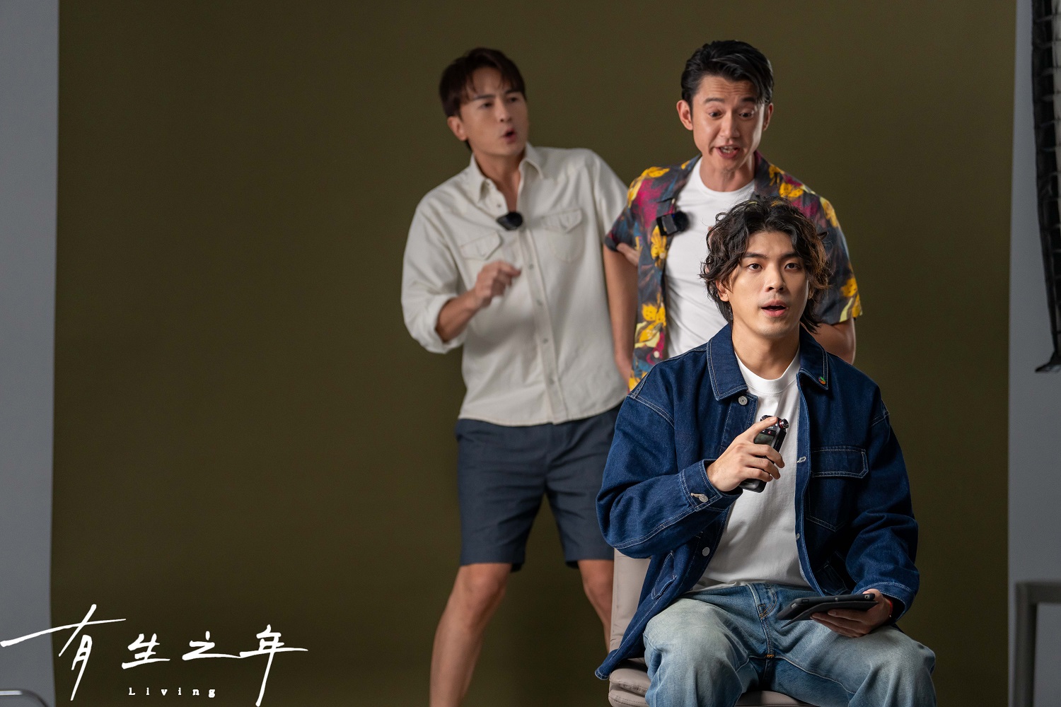 老么林哲熹（右一）最常被哥哥吳慷仁、鄭元暢鬧。（TVBS提供）