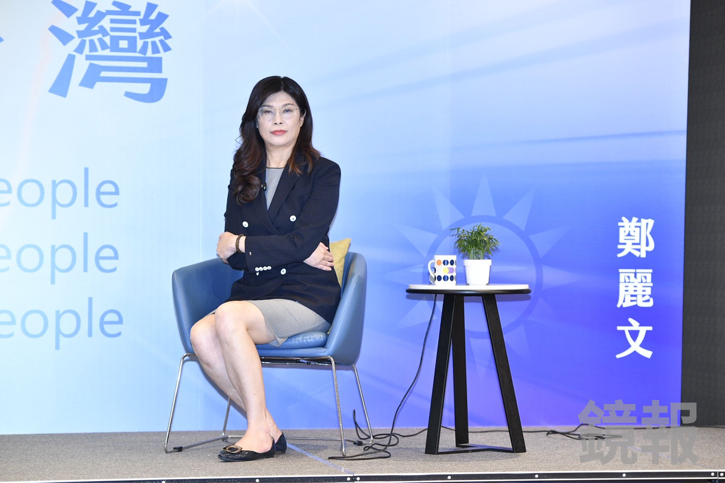 鄭麗文認為台中的提名進度算是順利,還說兩邊都在罵她代表她很公正。(鏡報李智為)