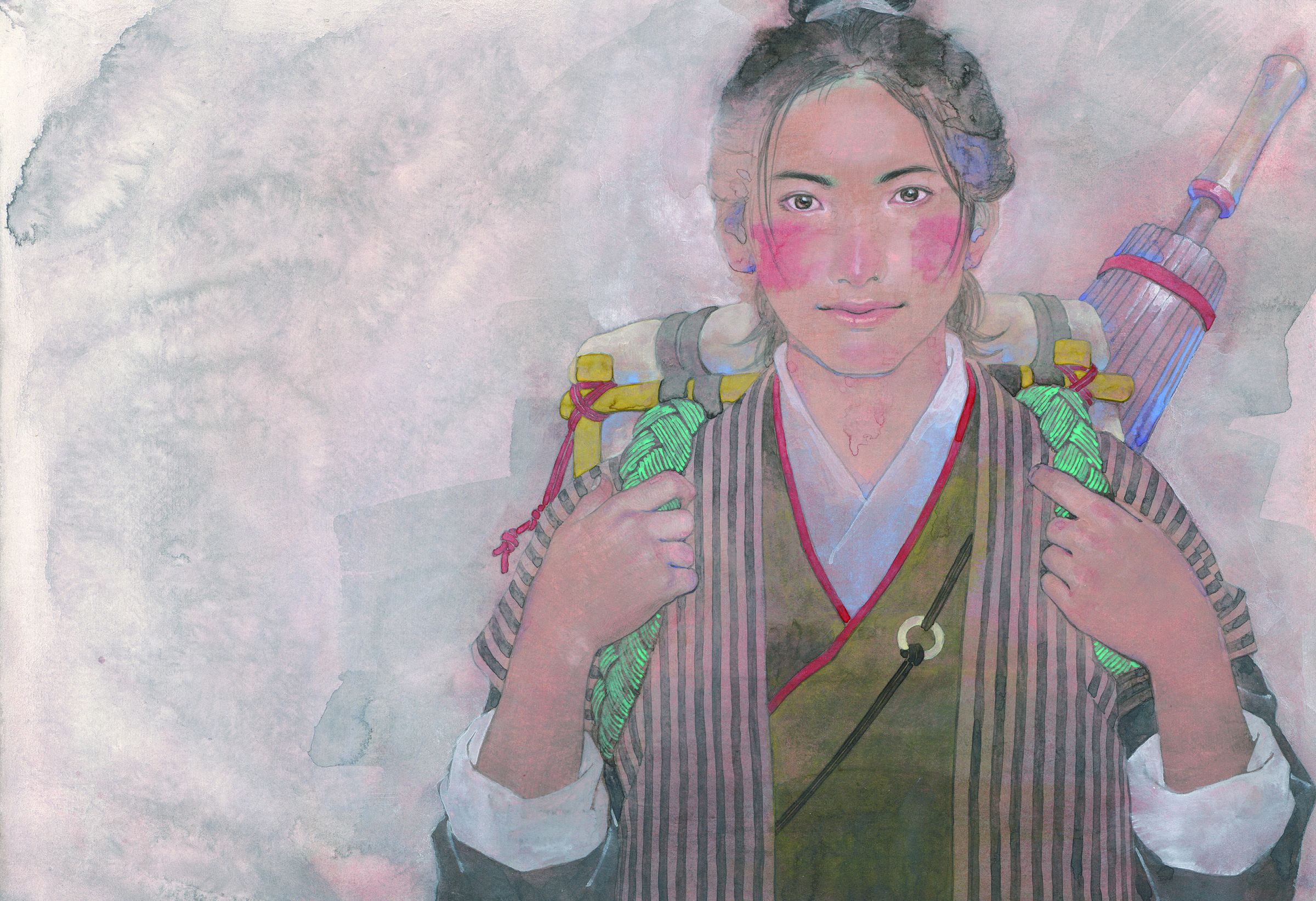 《雪棉》由平凡繪圖、馬利編劇,故事講述青年王清在修仙時觸犯師傅禁忌,開始反思和探索的旅程。(大塊文化提供)