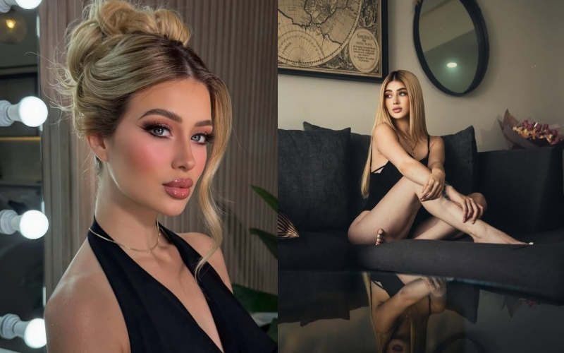 墨西哥23歲TikTok網紅馬奎斯生前在美容院進行直播，慘遭男子送禮後開槍射殺，全程被粉絲目睹。（翻攝自Instagram @v___marquez）