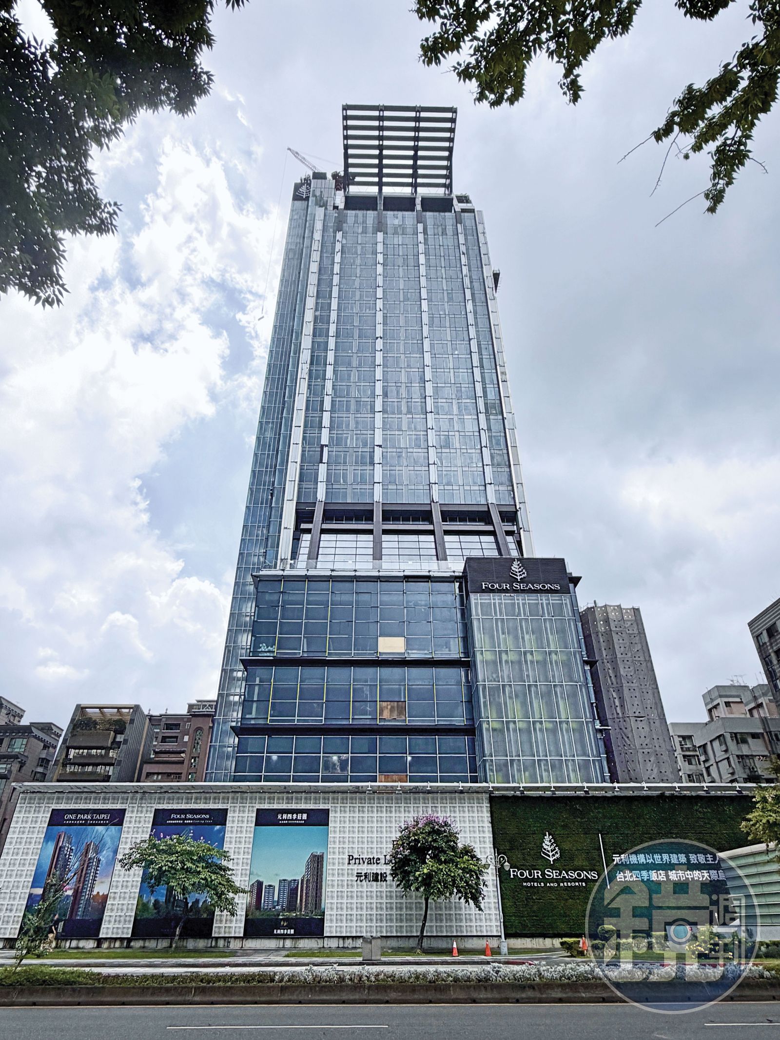 林敏雄也是元利建設董事長，與四季飯店合作，將於明年開幕。