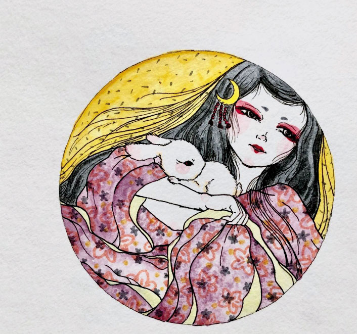 顏女作品柔雅中帶些許性感和神祕，猶如她自身散發的特質。（翻攝自IG）