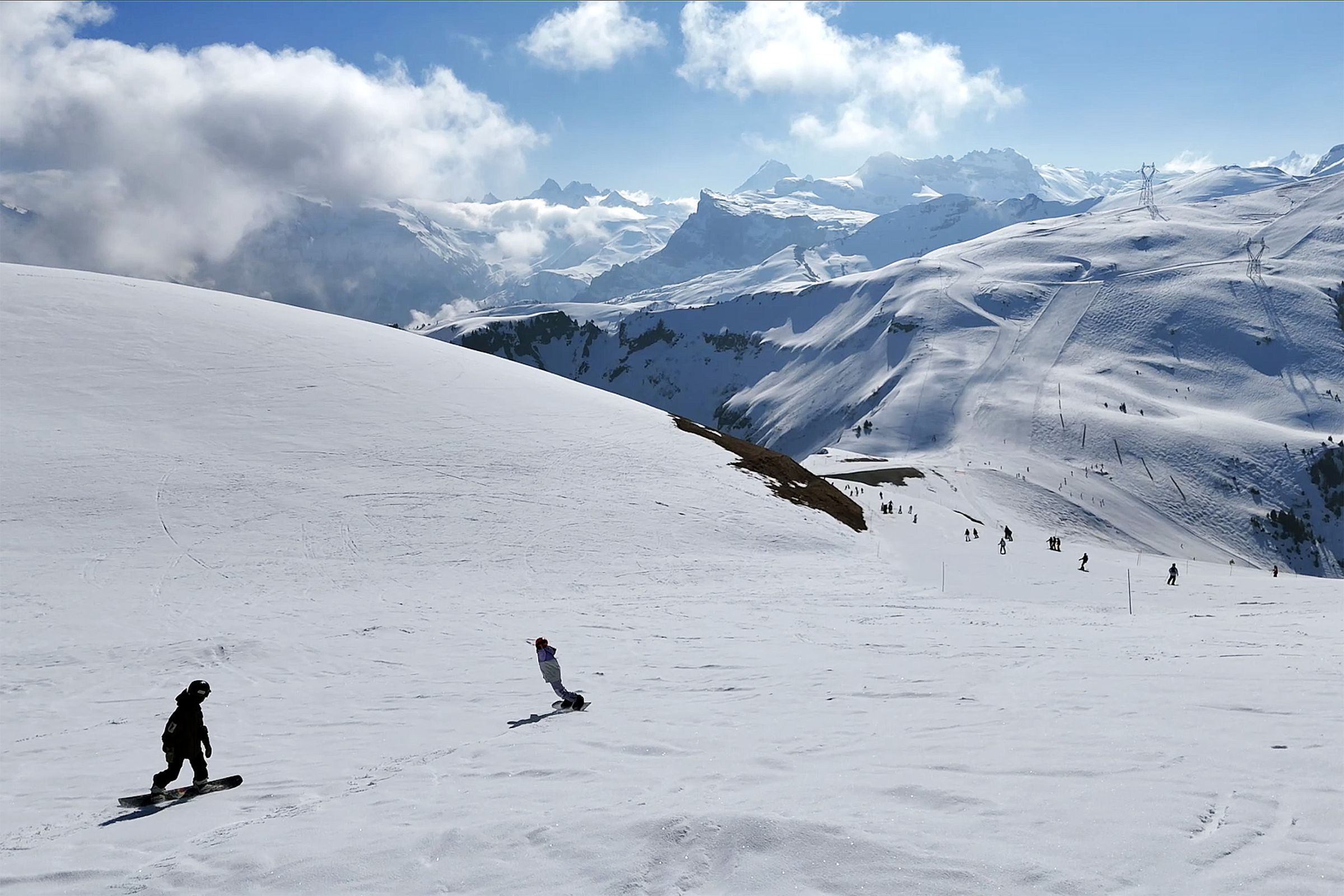 Grand Massif滑雪場幅員遼闊。(滑雪兄妹Will&Hana提供)