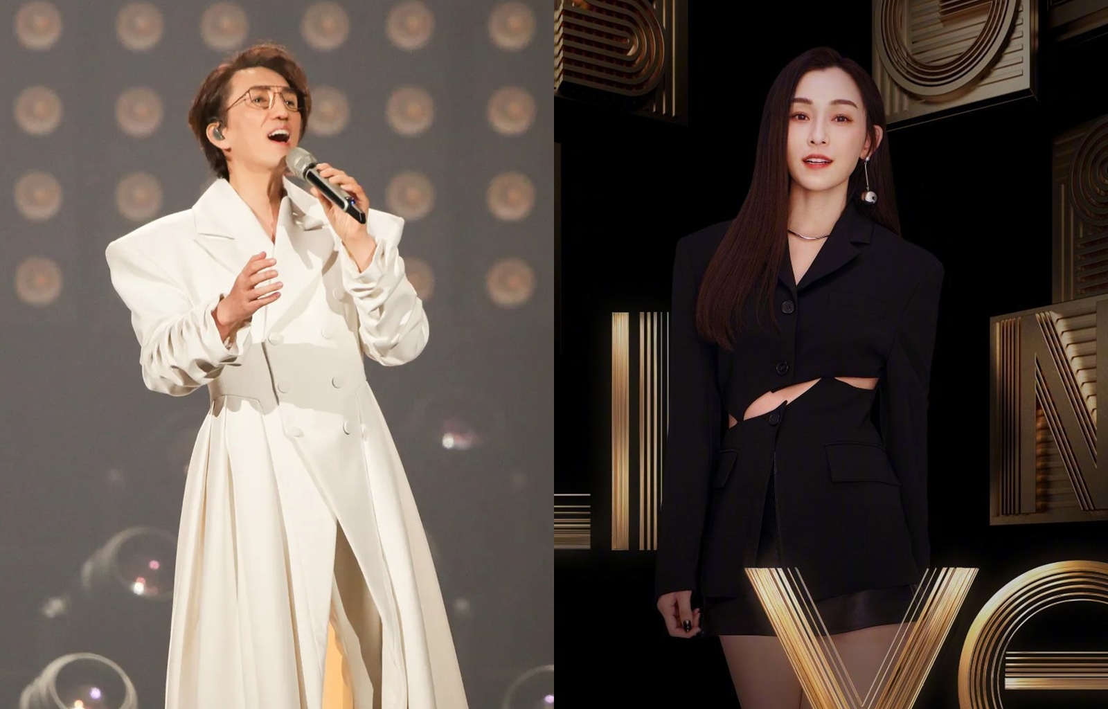 因林志炫被淘汰，范瑋琪（范范）近來積極耕耘中國市場，以「補位歌手」身份參戰。（左本刊資料照、右翻攝自范瑋琪微博）