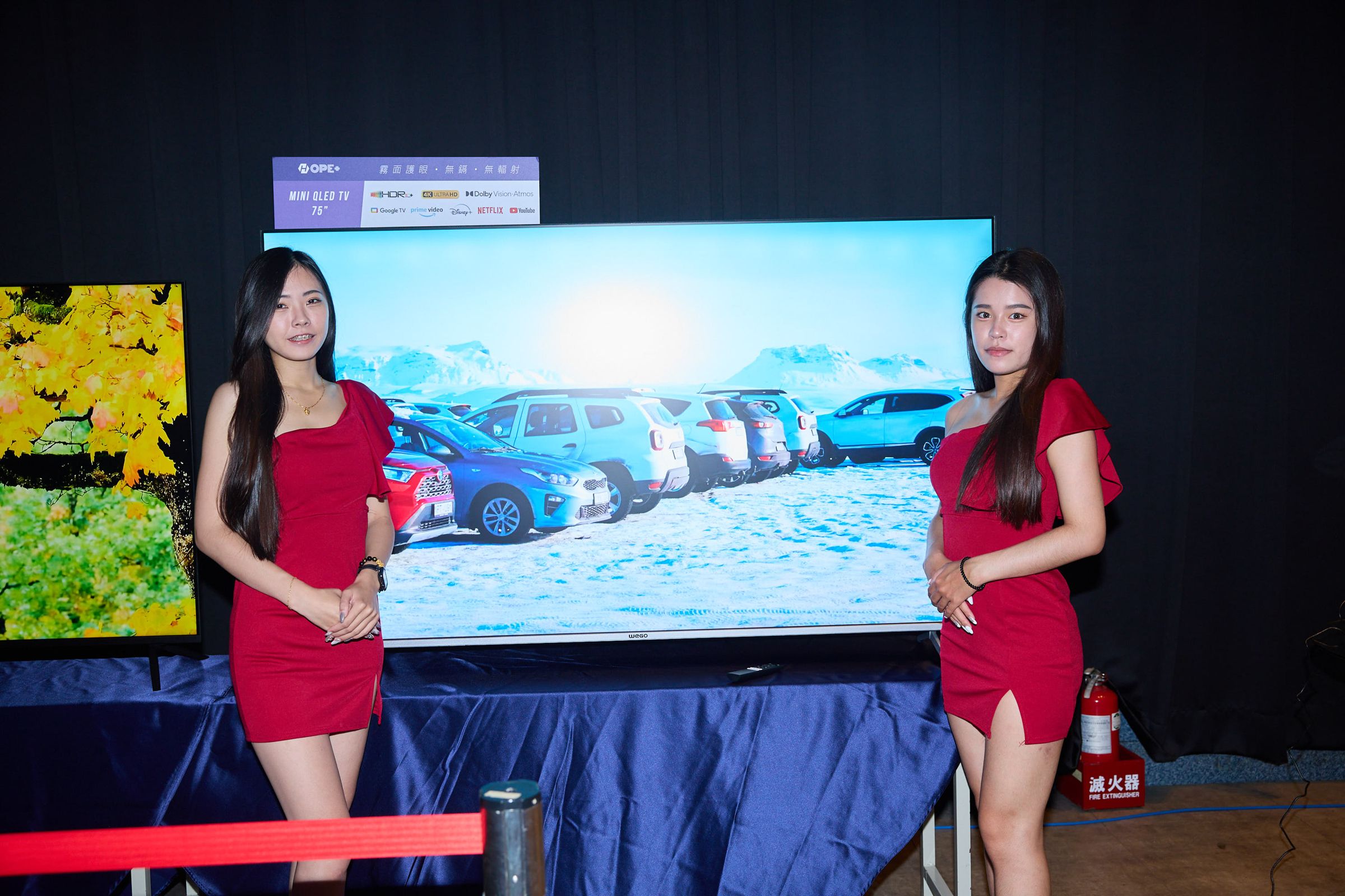 HOPE+最大型110吋QLED 4K電視。（業者提供）