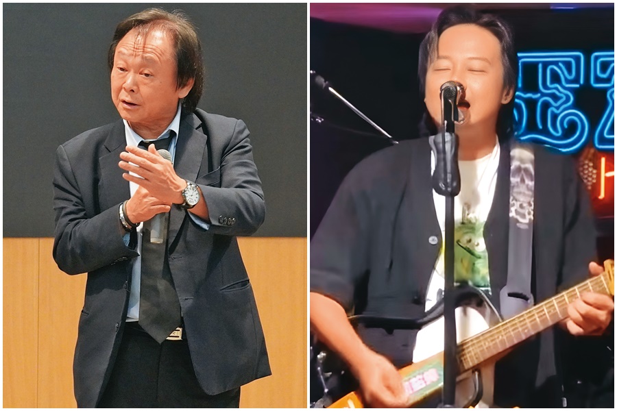 王世堅歷年問政金句被寫成歌曲〈沒出息〉意外引發迴響。賴銘偉在EZ5演唱〈沒出息〉，加上露出額頭，外型神似王世堅，讓他商演與尾牙邀約蜂擁而來。（翻攝自王世堅臉書、讀者提供）