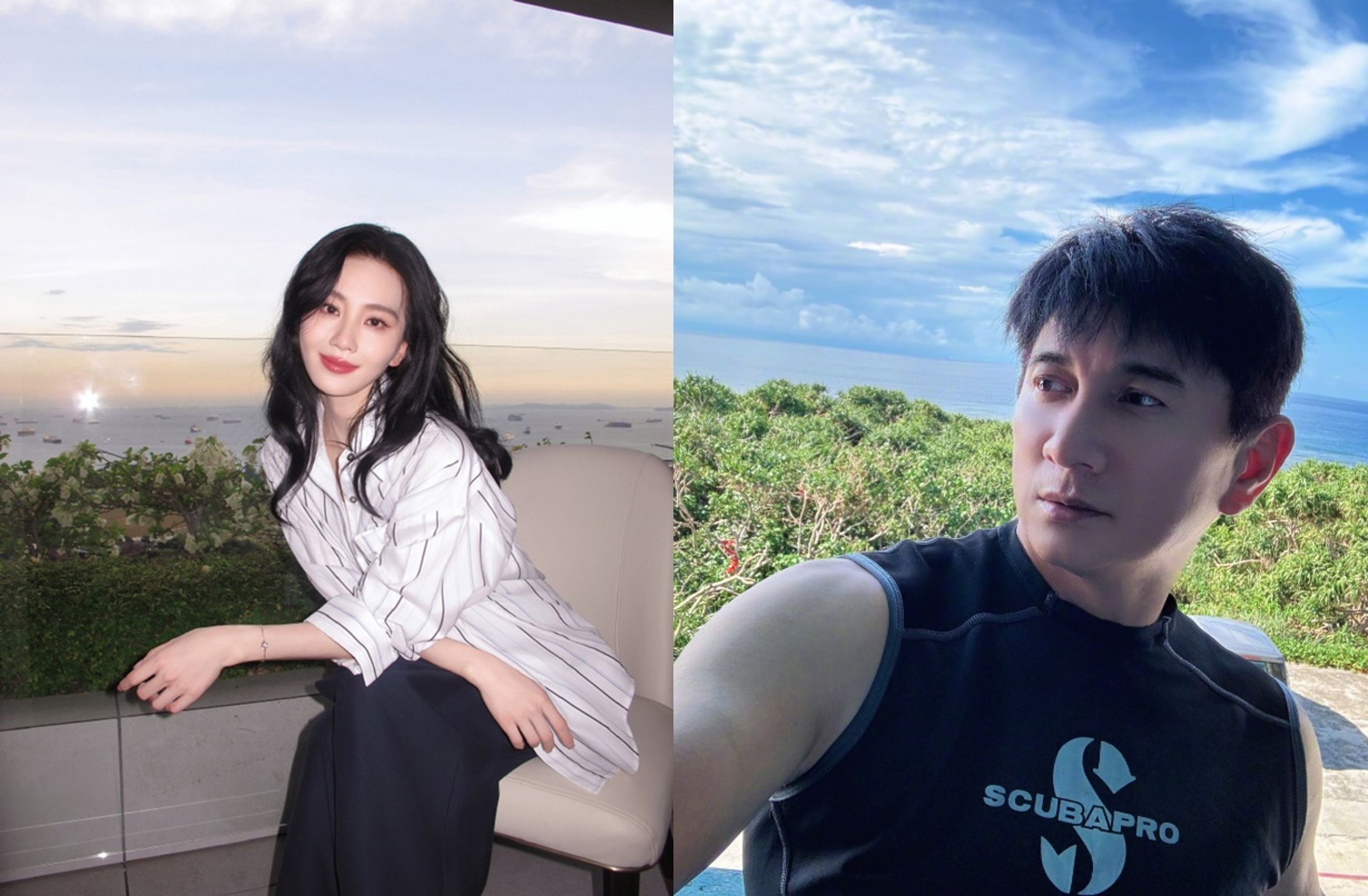 劉詩詩、吳奇隆又被傳離婚，劉詩詩工作室曬美照，懶理流言。（翻攝自微博）
