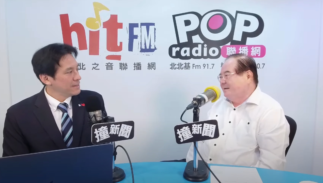 李乾龍受訪提到國民黨主席的人選應該符合3個條件，國民黨才會有救。（翻攝自YouTube POP Radio聯播網）