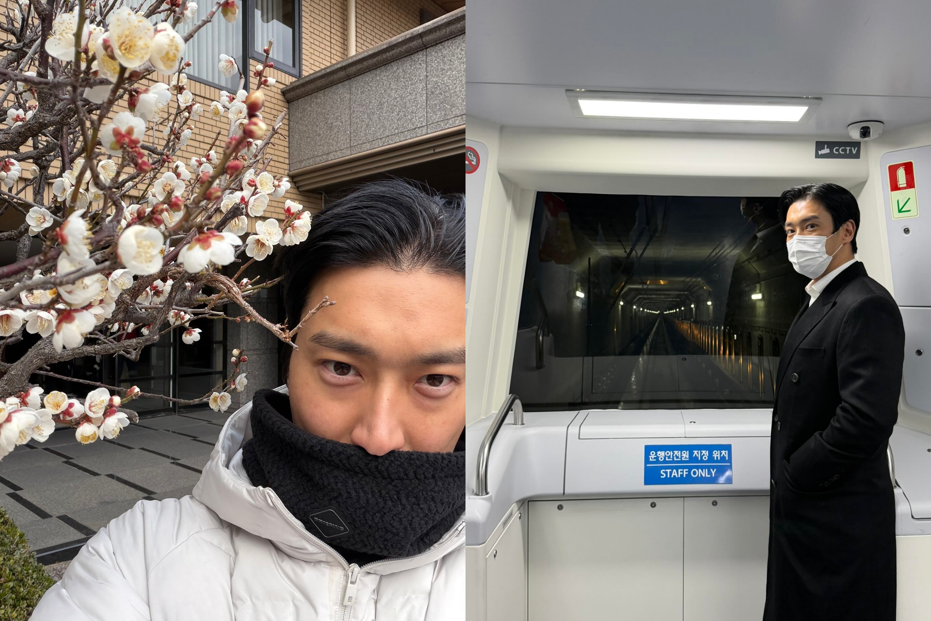 始源昨一天從日本、台灣到韓國，直呼「漫長的一天」。（翻攝始源 X）