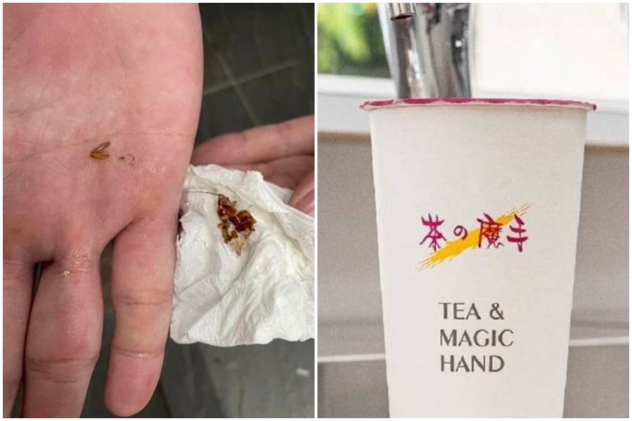 針對飲品被民眾吸到蟑螂，茶之魔手推廣部經理李士朋出面回應。（翻攝自「我是永和人」、茶之魔手臉書）