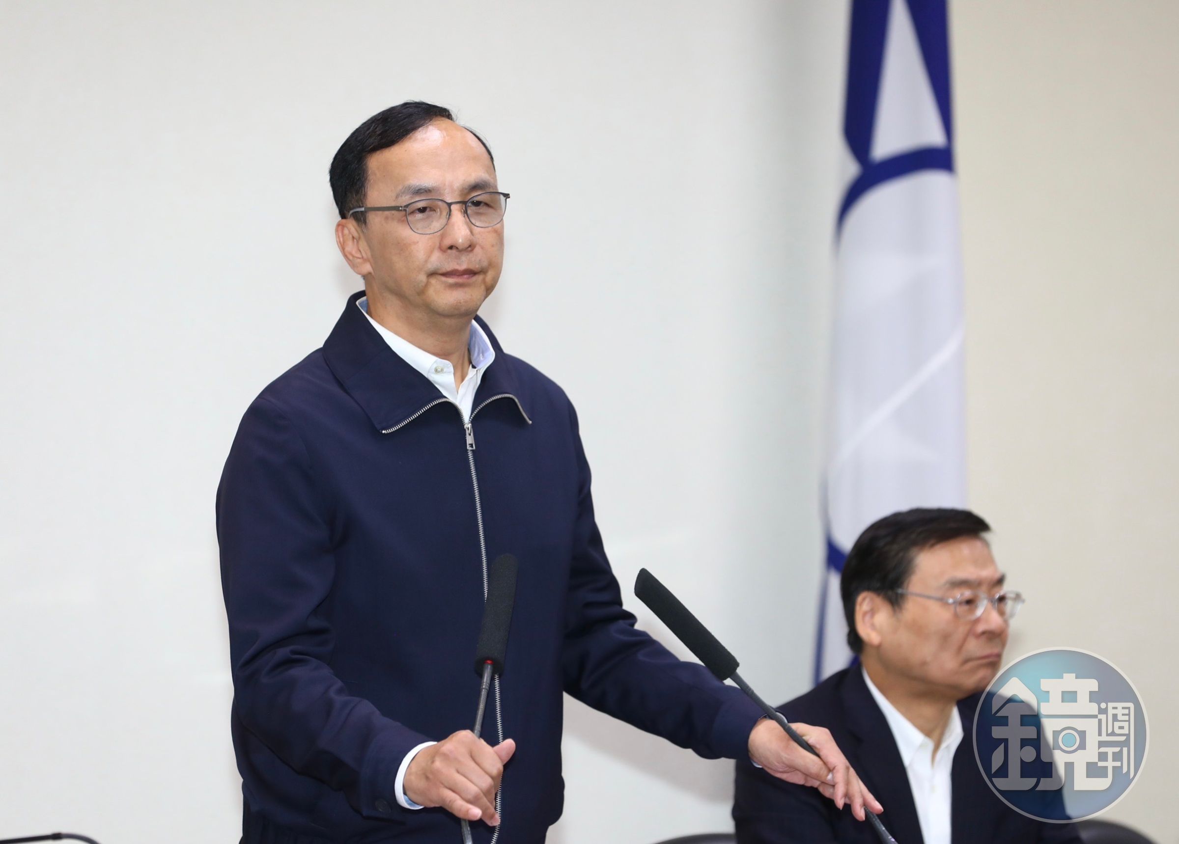 國民黨主席朱立倫今(17日)在中常會上發表談話。