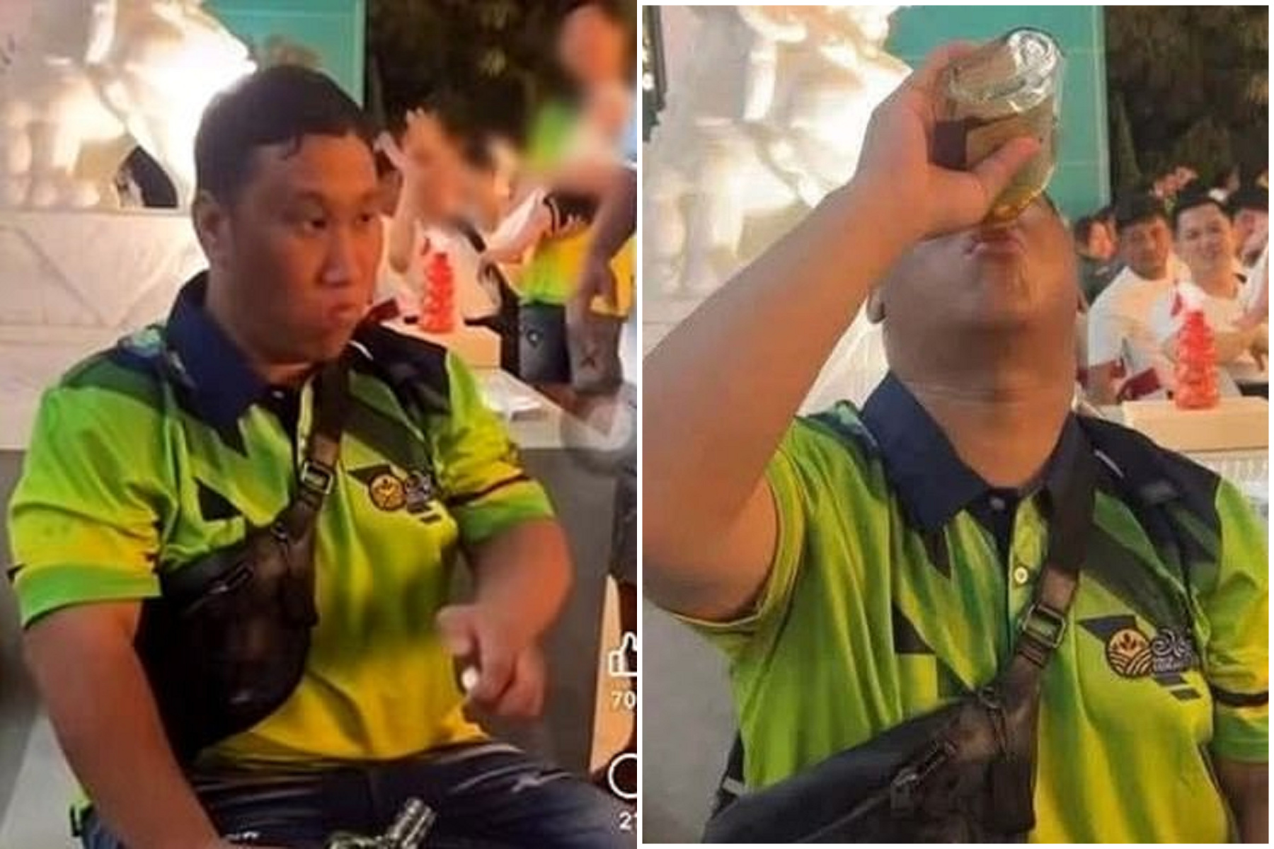 網紅為賺3萬元，豪飲一整瓶威士忌！下一秒暴斃慘死。（翻自臉書畫面）