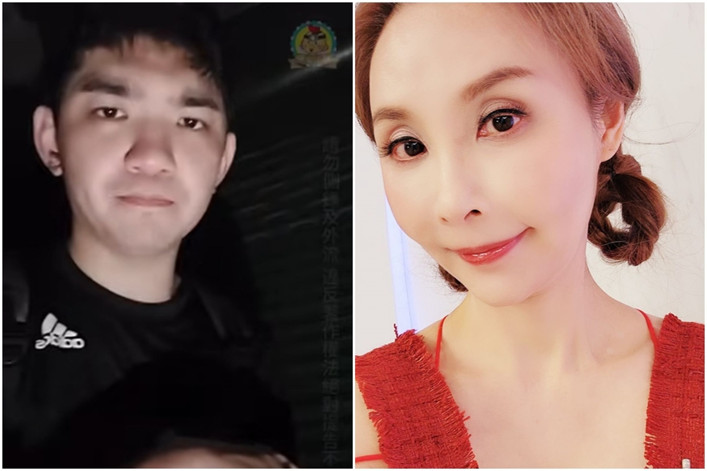 名嘴許聖梅(右圖)曾被晚安小雞(左圖)開直播痛罵,如今對方被柬國制裁,讓她相當感概。(翻攝自晚安小雞官方頻道、許聖梅臉書)