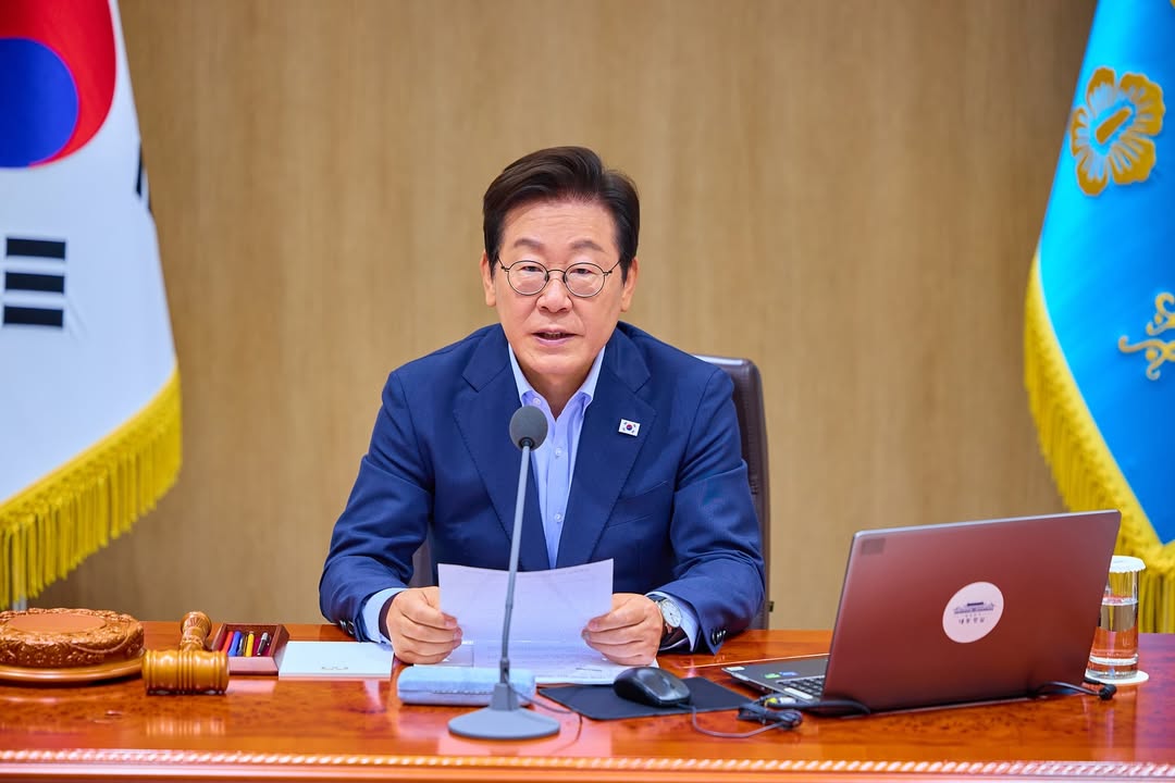 南韓總統李在明表示，此次突襲掃蕩是對南韓公民與在美國經營企業權利的「不公侵犯」。（翻攝自李在明IG）