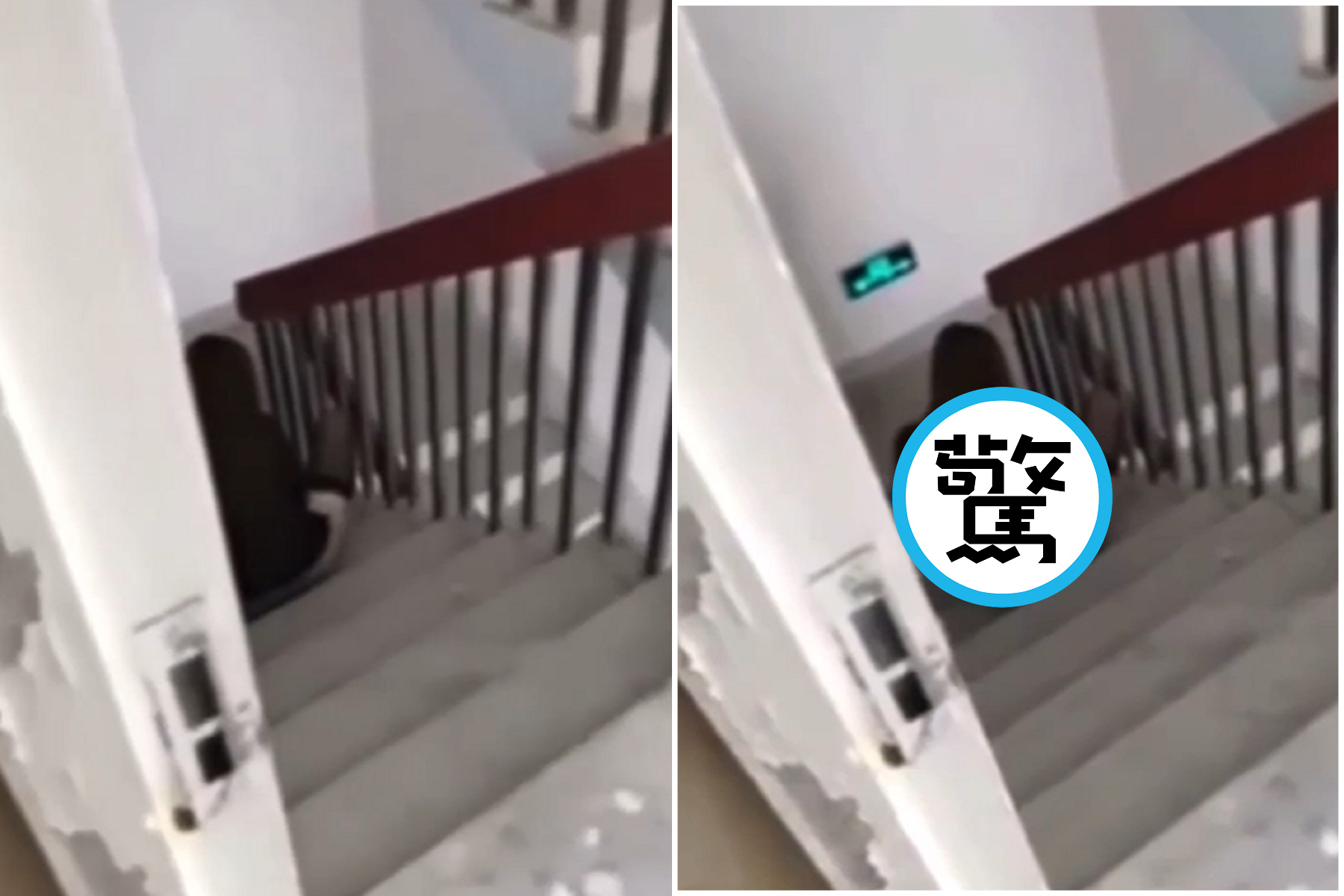 正妹沒公德心，占用公共通道開黃播！鄰居直擊18禁行為嚇壞。（翻自《吃瓜網》）