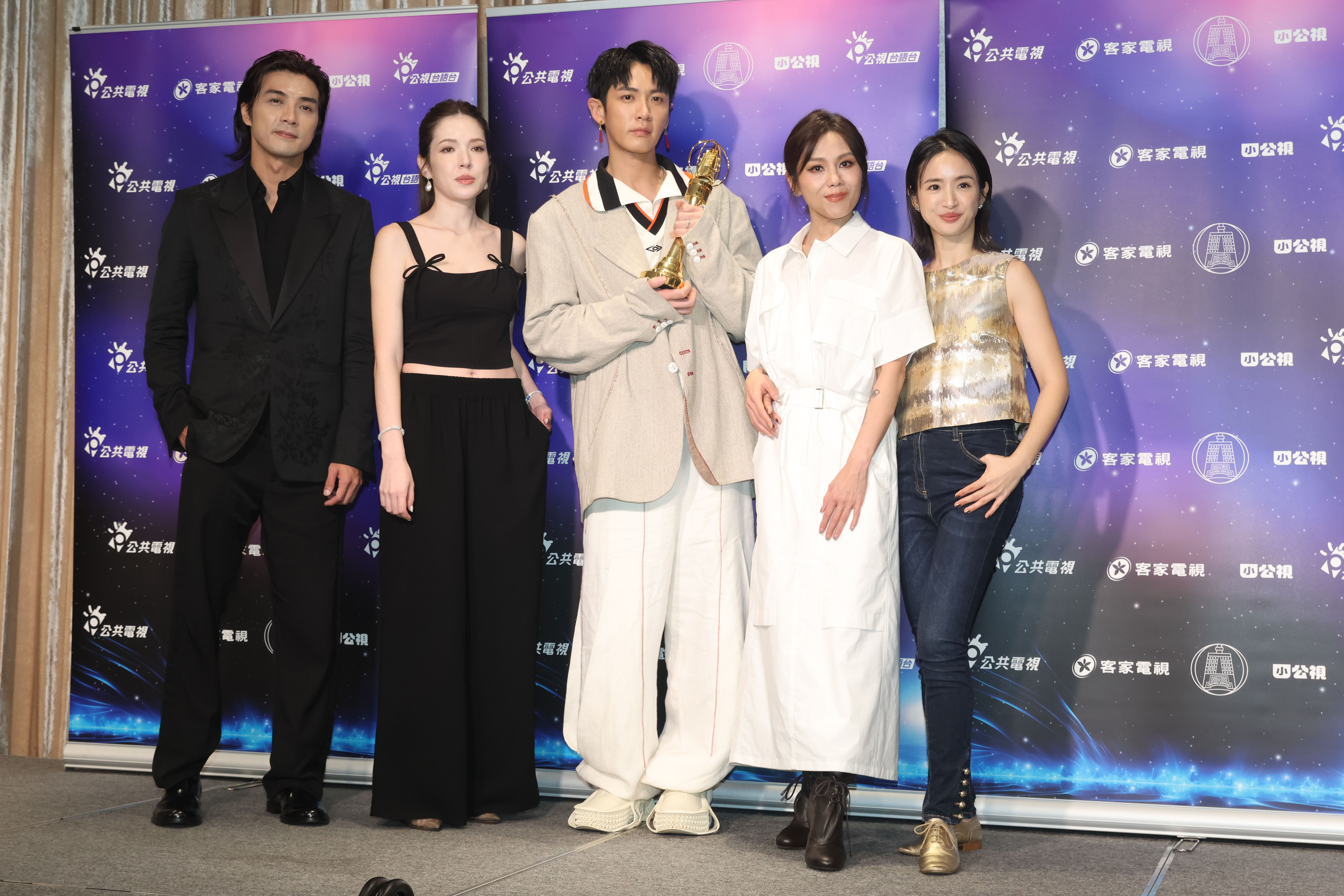 《不夠善良的我們》演員群出席公廣集團慶功宴。