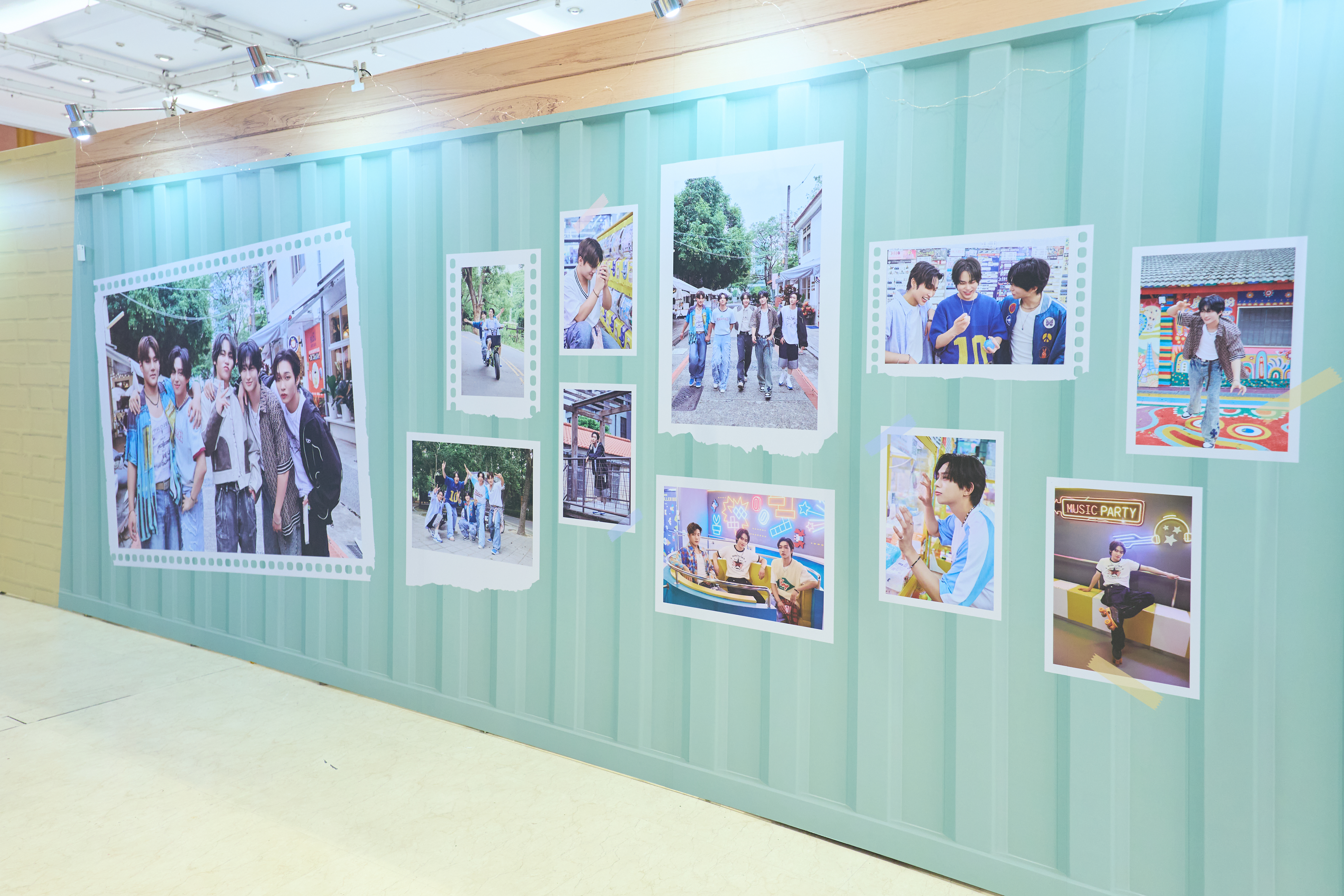 韓國男團DKB為了台北快閃店專程前往台中取景拍攝。（FU Entertainment提供）