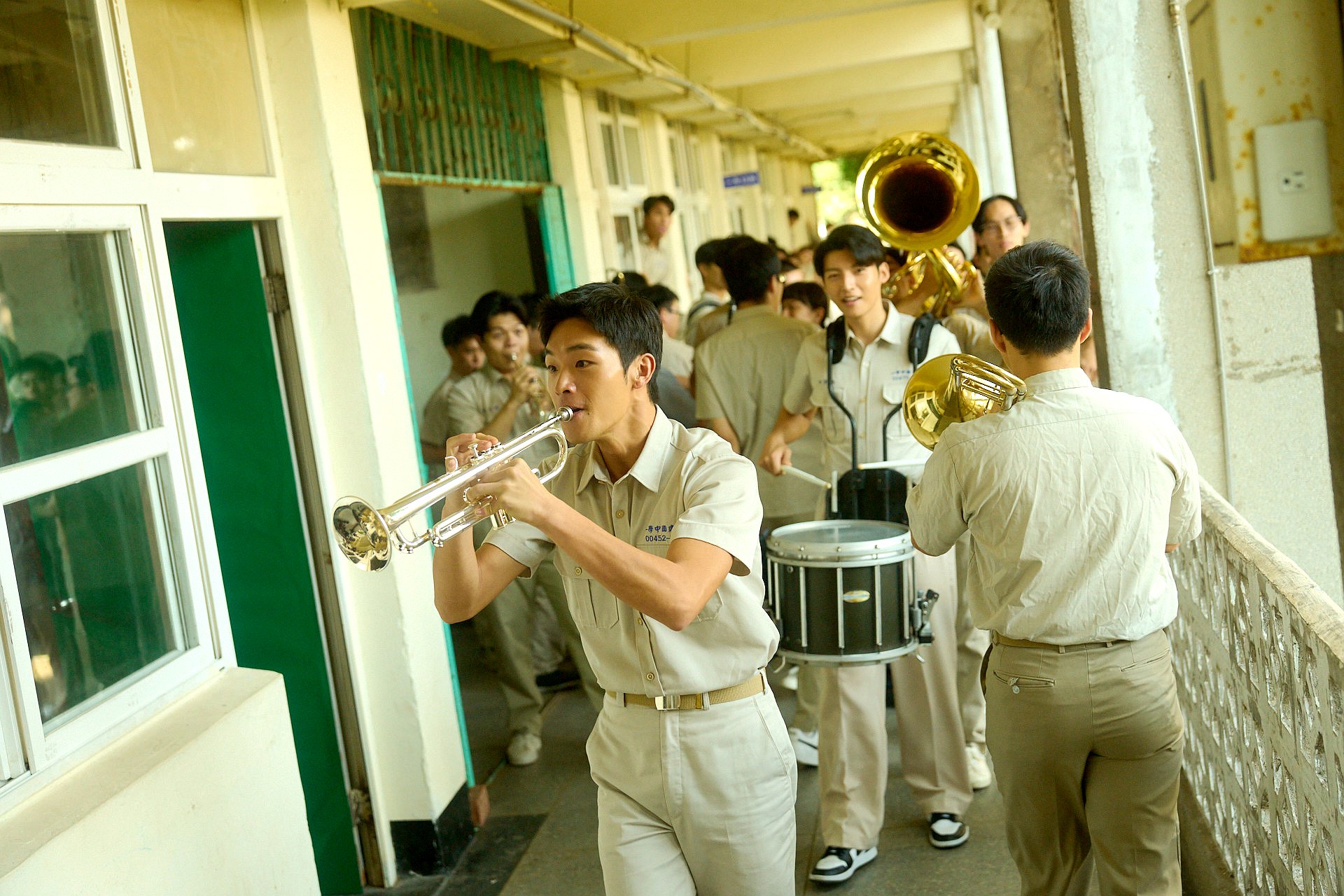新片《進行曲》賣的是小鮮肉們的熱血與勵志,幾位主演牧森、劉育仁、余杰恩身材與演技都可觀。(桃園電影節提供)